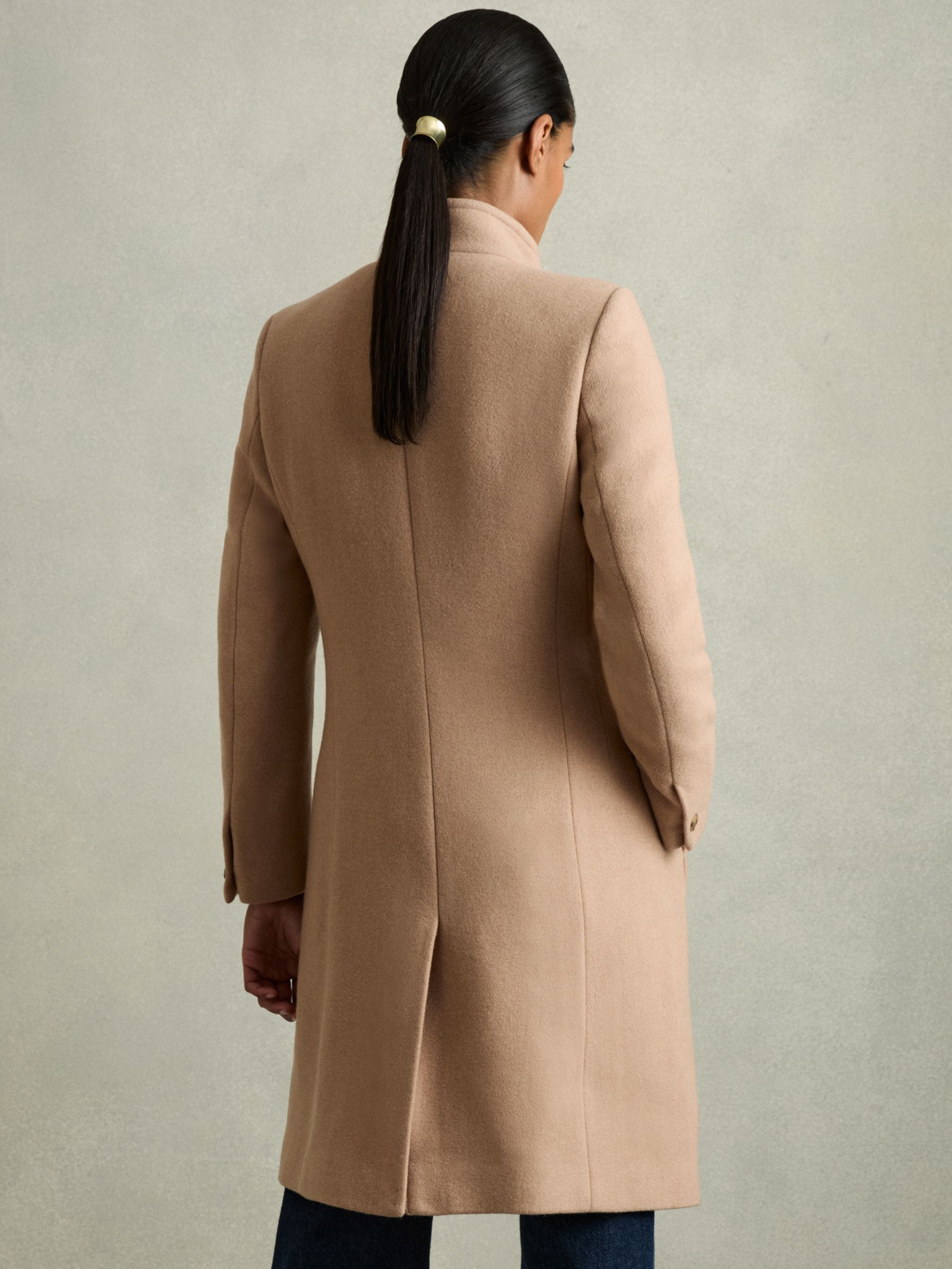 Longline camel coat sales