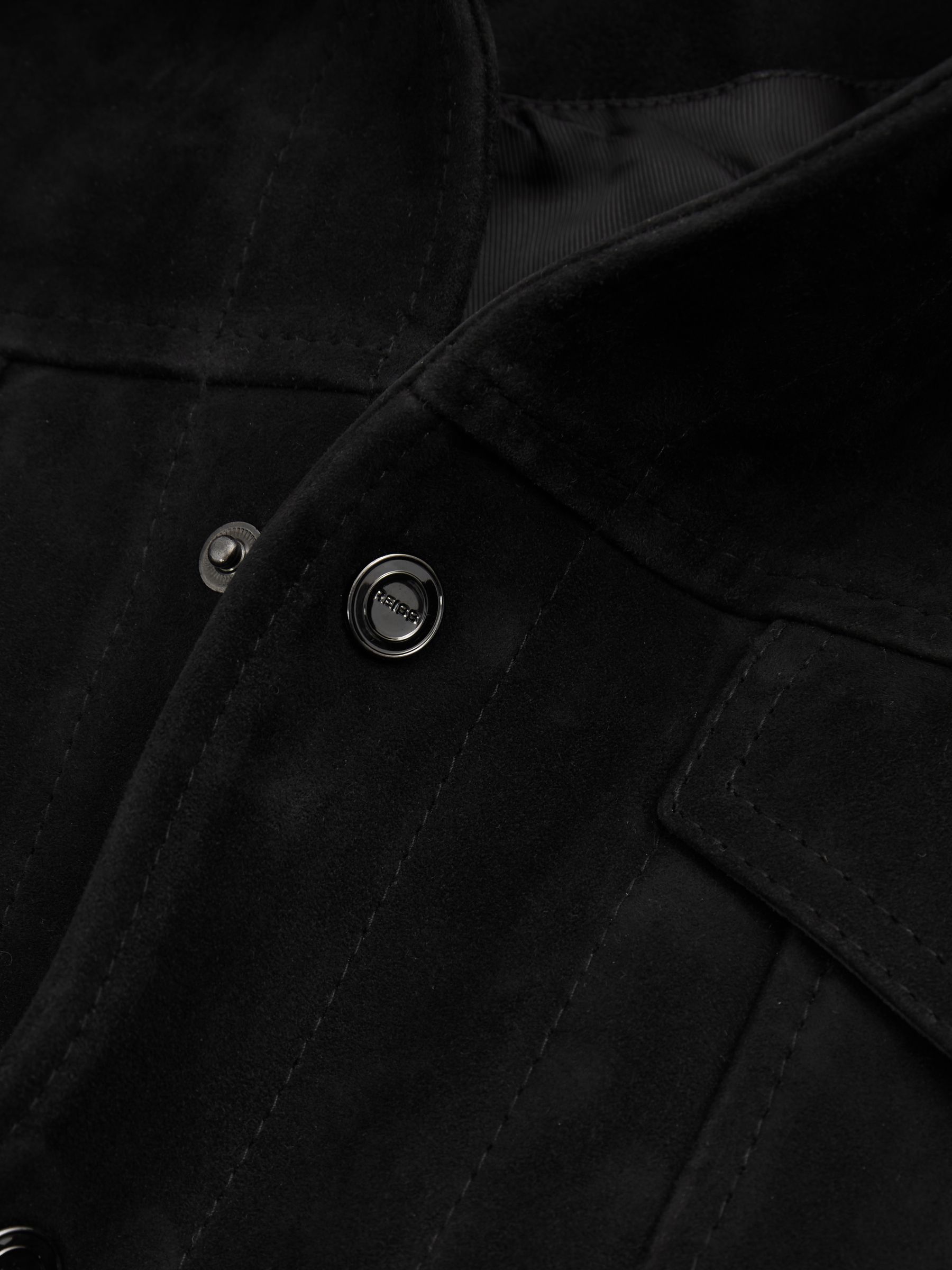 Reiss suede trucker jacket on sale