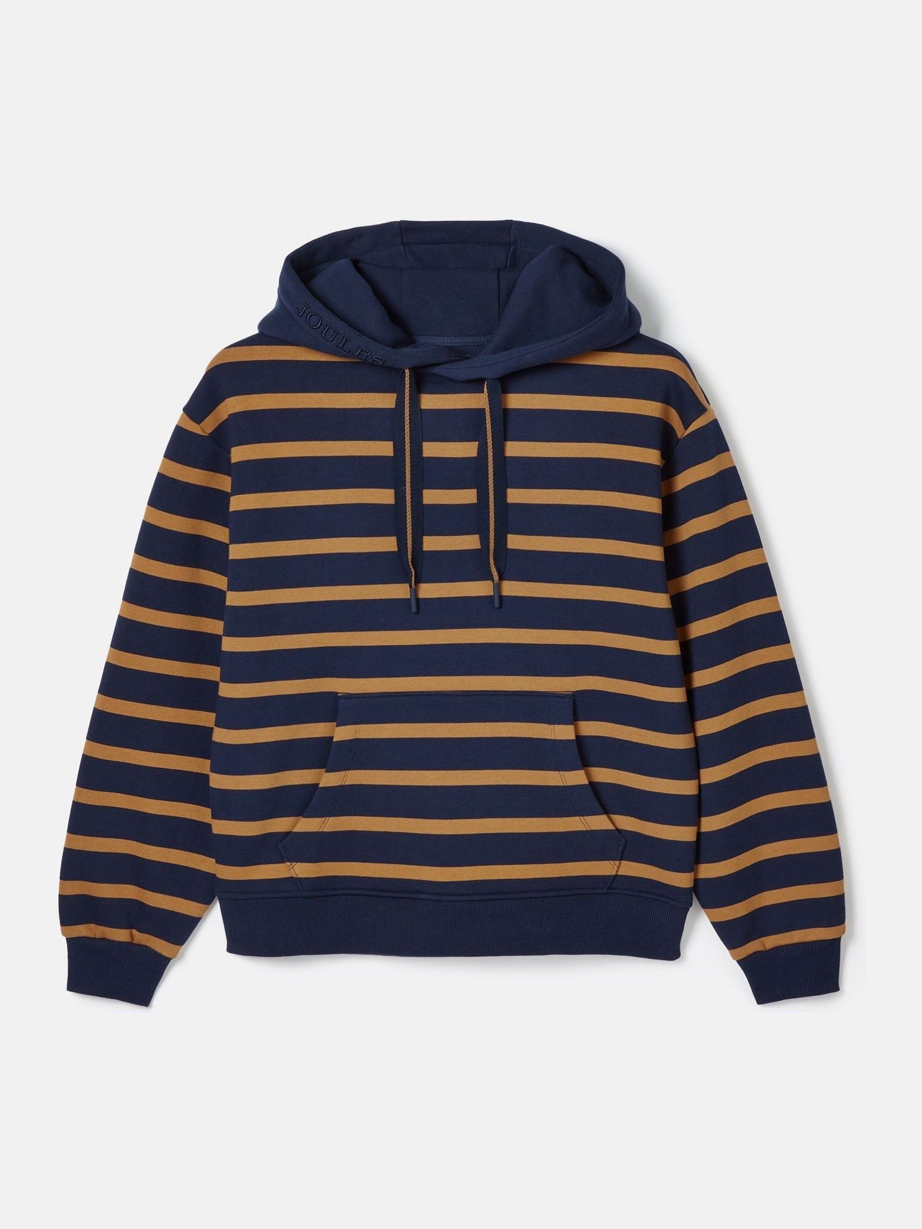 Milbourne Navy Tan Stripe Hoodie Joules