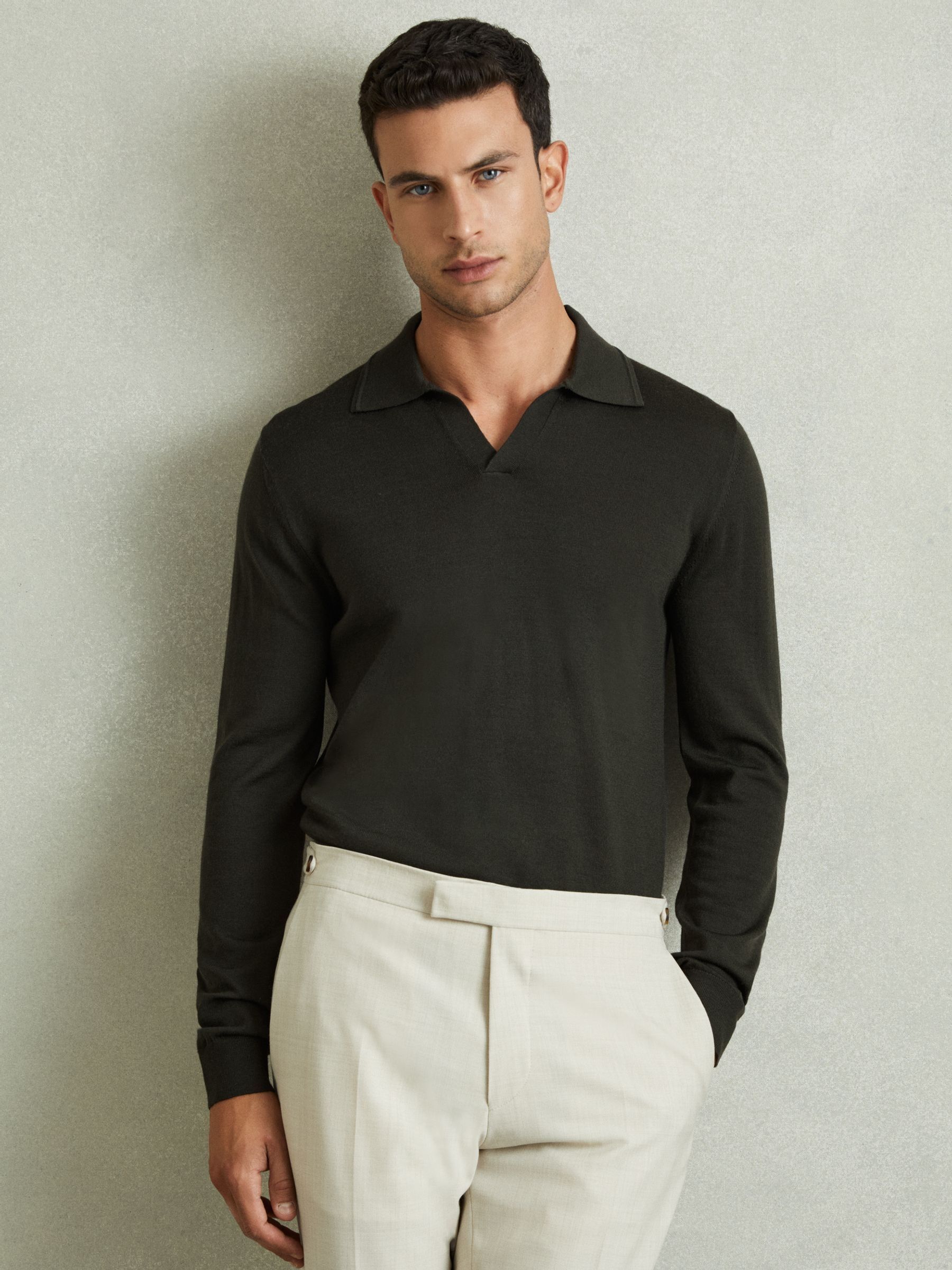 Reiss long sleeve polo clearance
