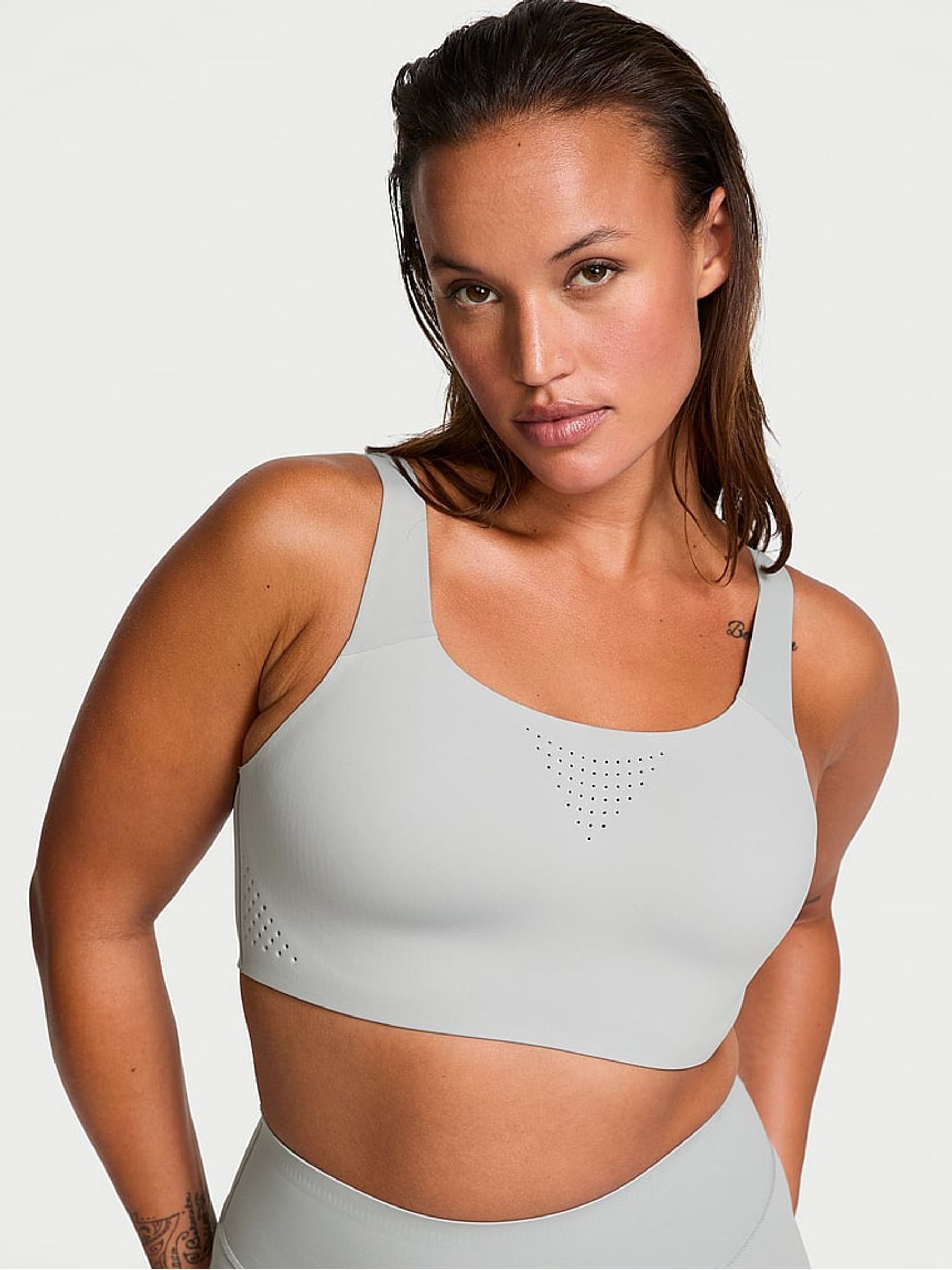 Starstruck Grey Back Close VSX Featherweight Max High Support Sports Bra Victoria s Secret UK