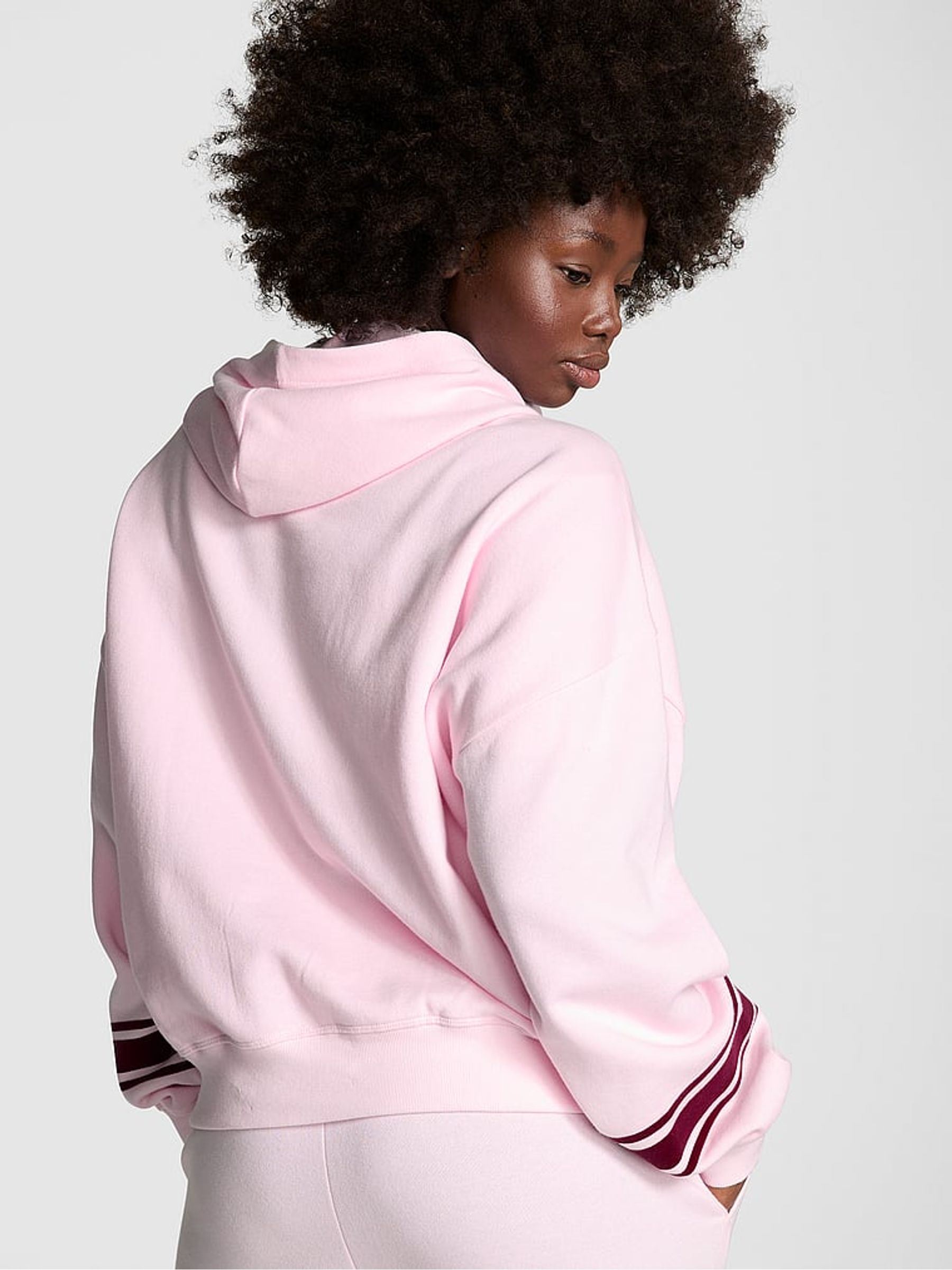 Buy Victoria s Secret Pink Tulip Oversized Pullover Fleece Hoodie from the Victoria s Secret UK online shop