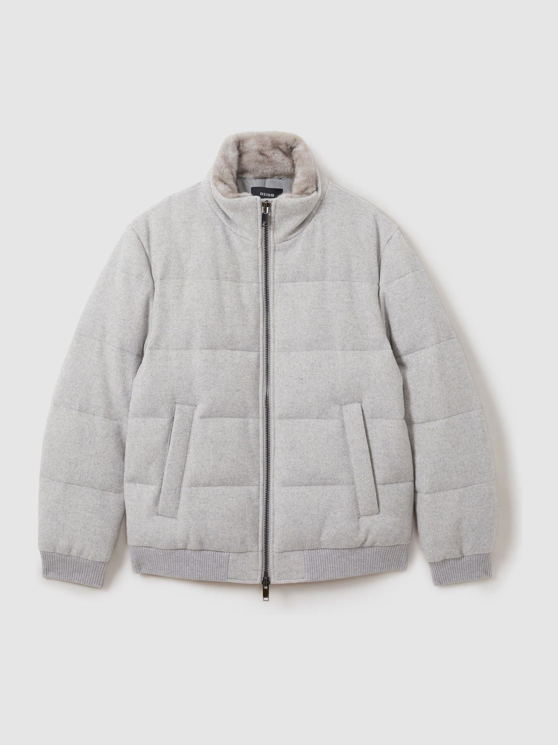 Soft grey jacket top