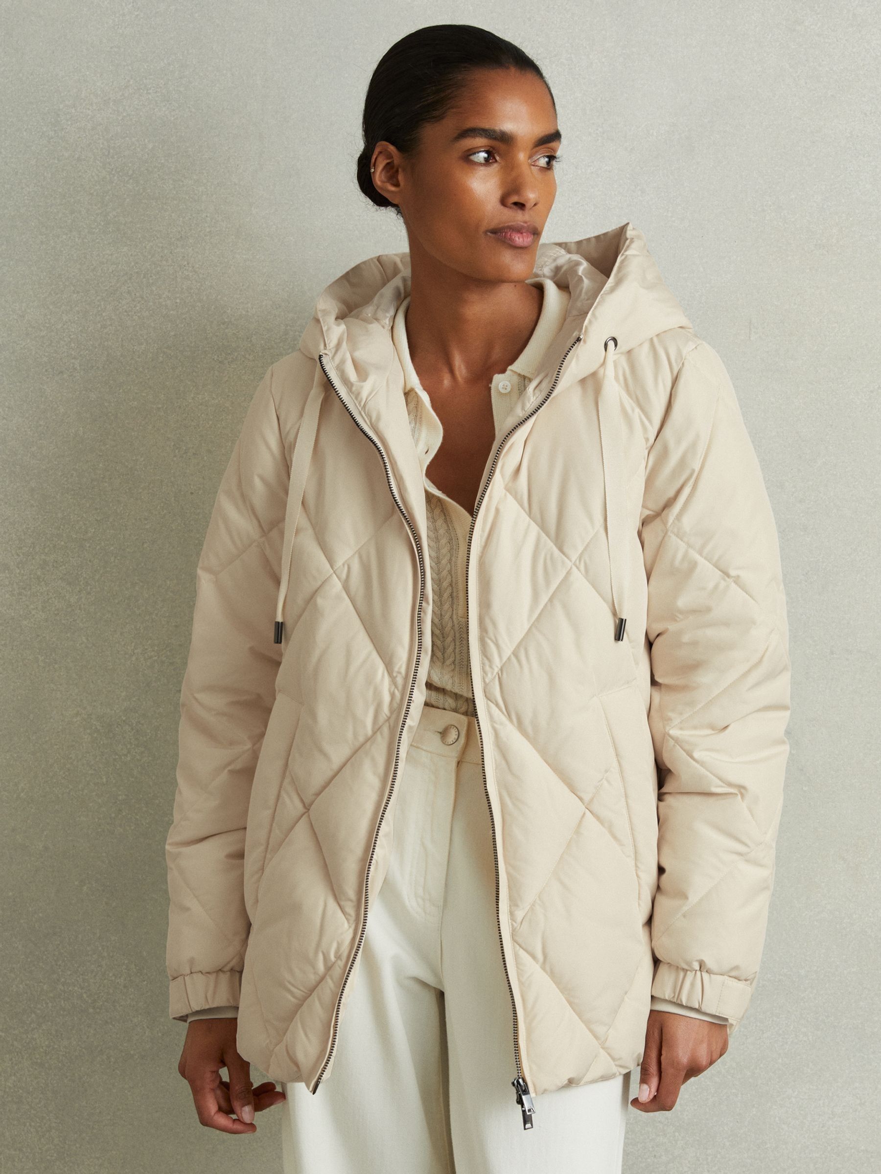 Puffa coat with hood best sale