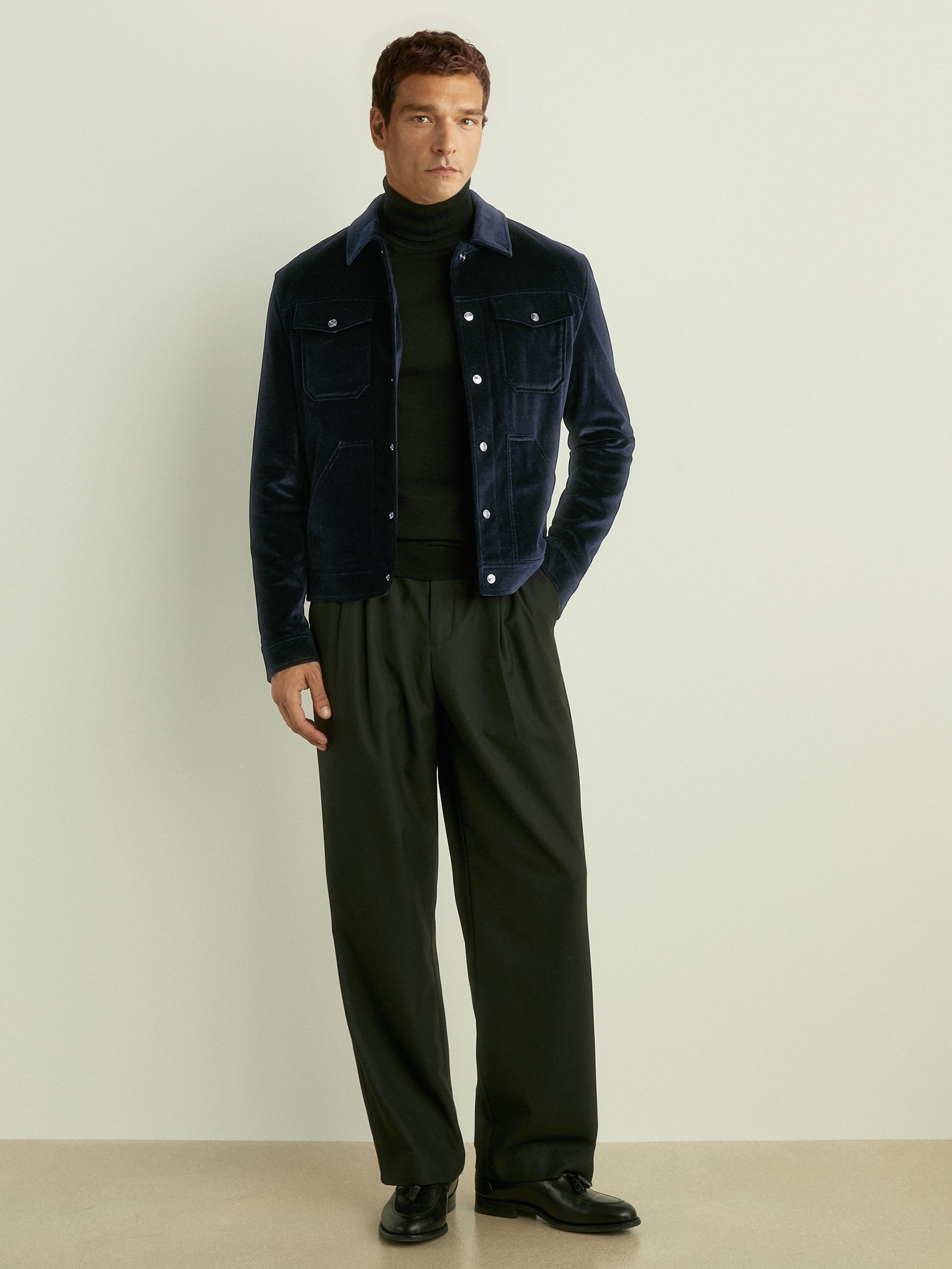 Reiss velvet jacket top