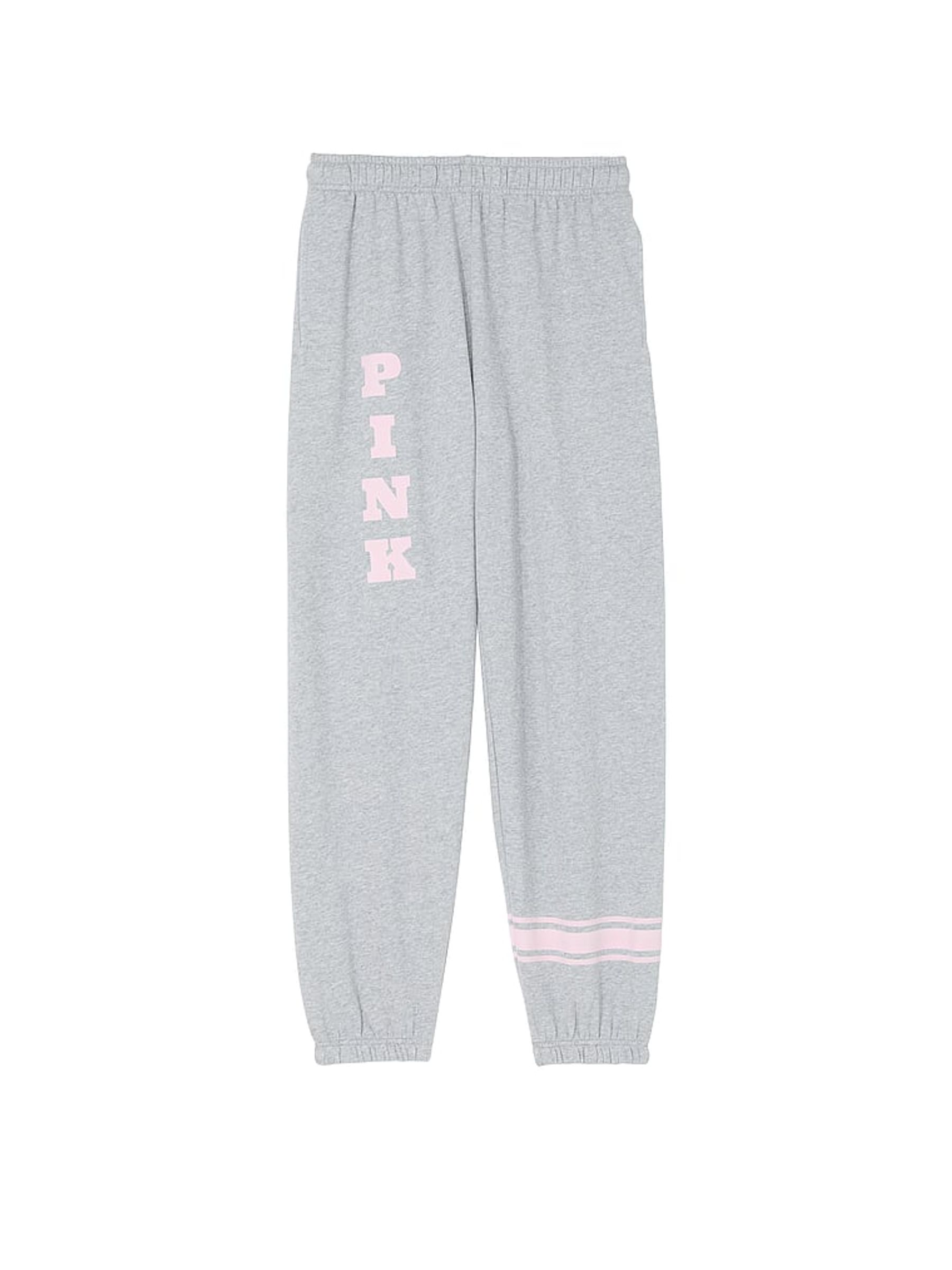 Buy Victoria s Secret Medium Heather Grey Cuffed Fleece Joggers from the Victoria s Secret UK online shop