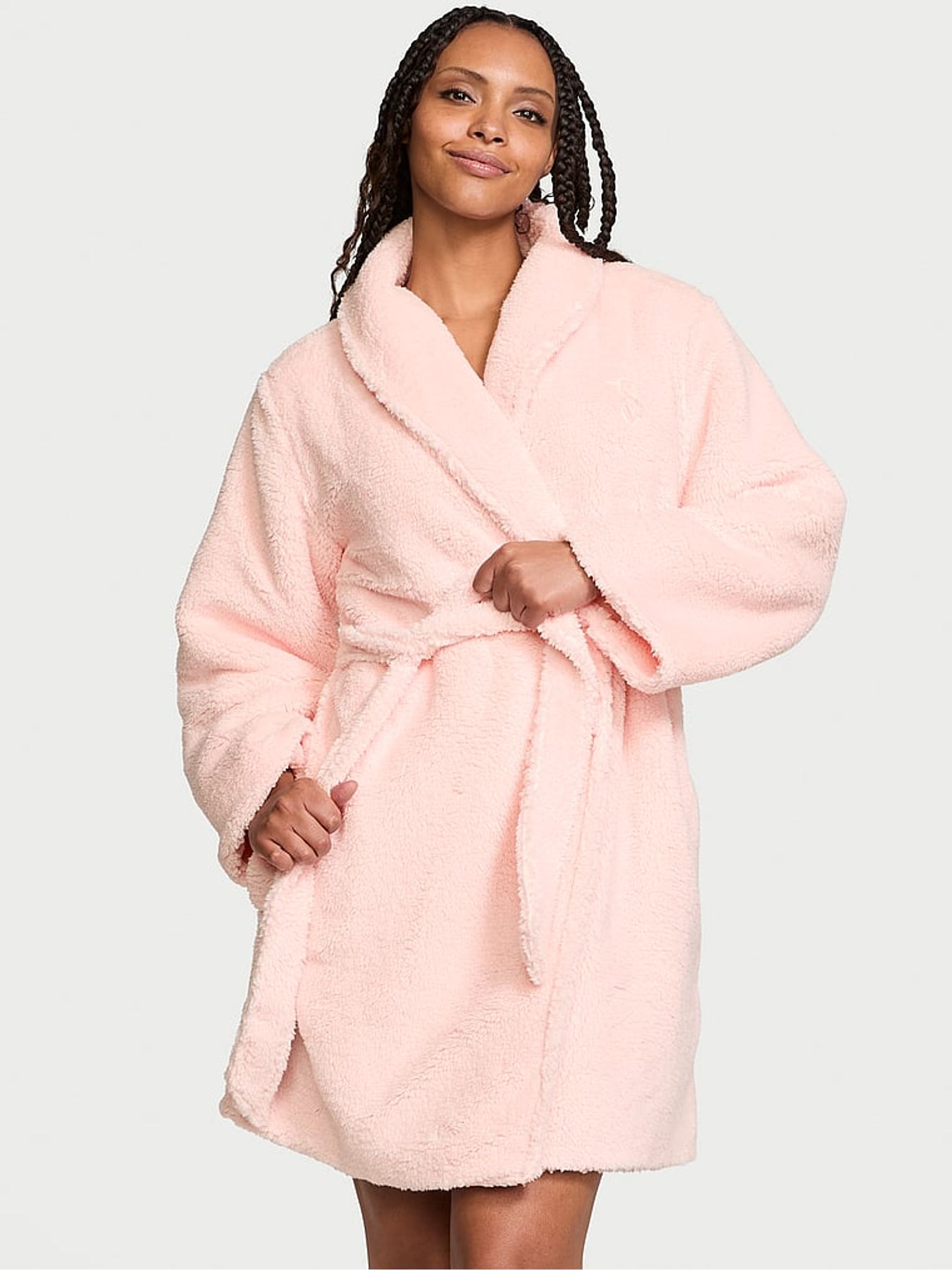 Buy Victoria s Secret Purest Pink Super Cosy Dressing Gown from the Victoria s Secret UK online shop