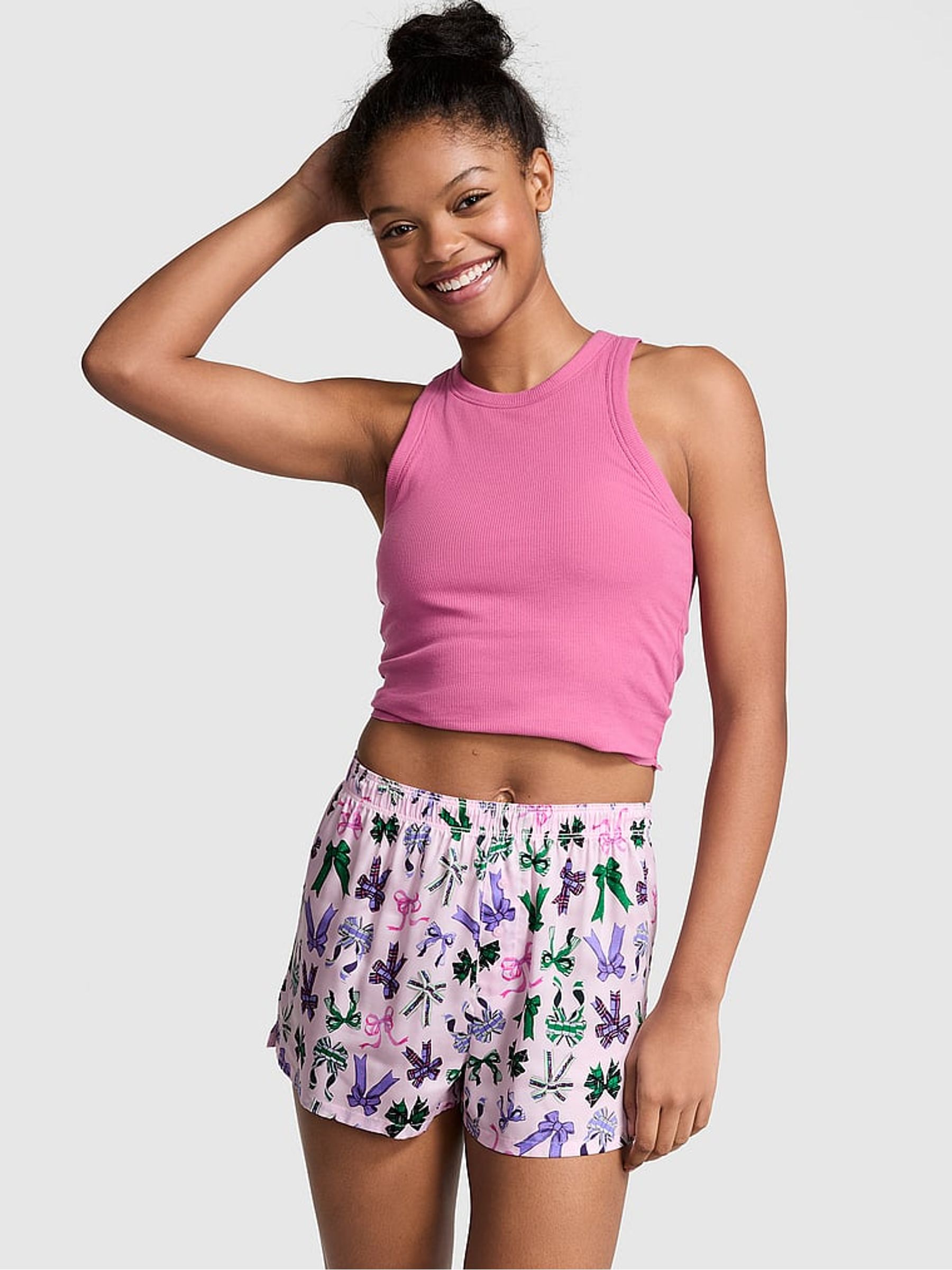 Pink shorts victoria's secret shop