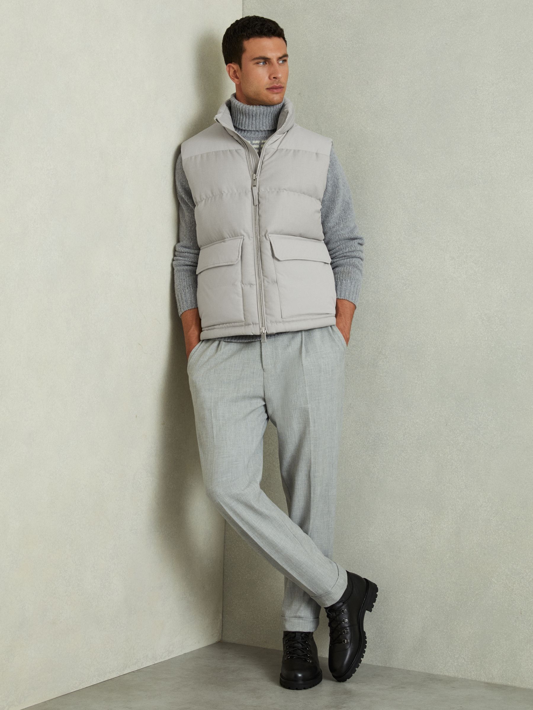 Pocket patched shell dress outlet