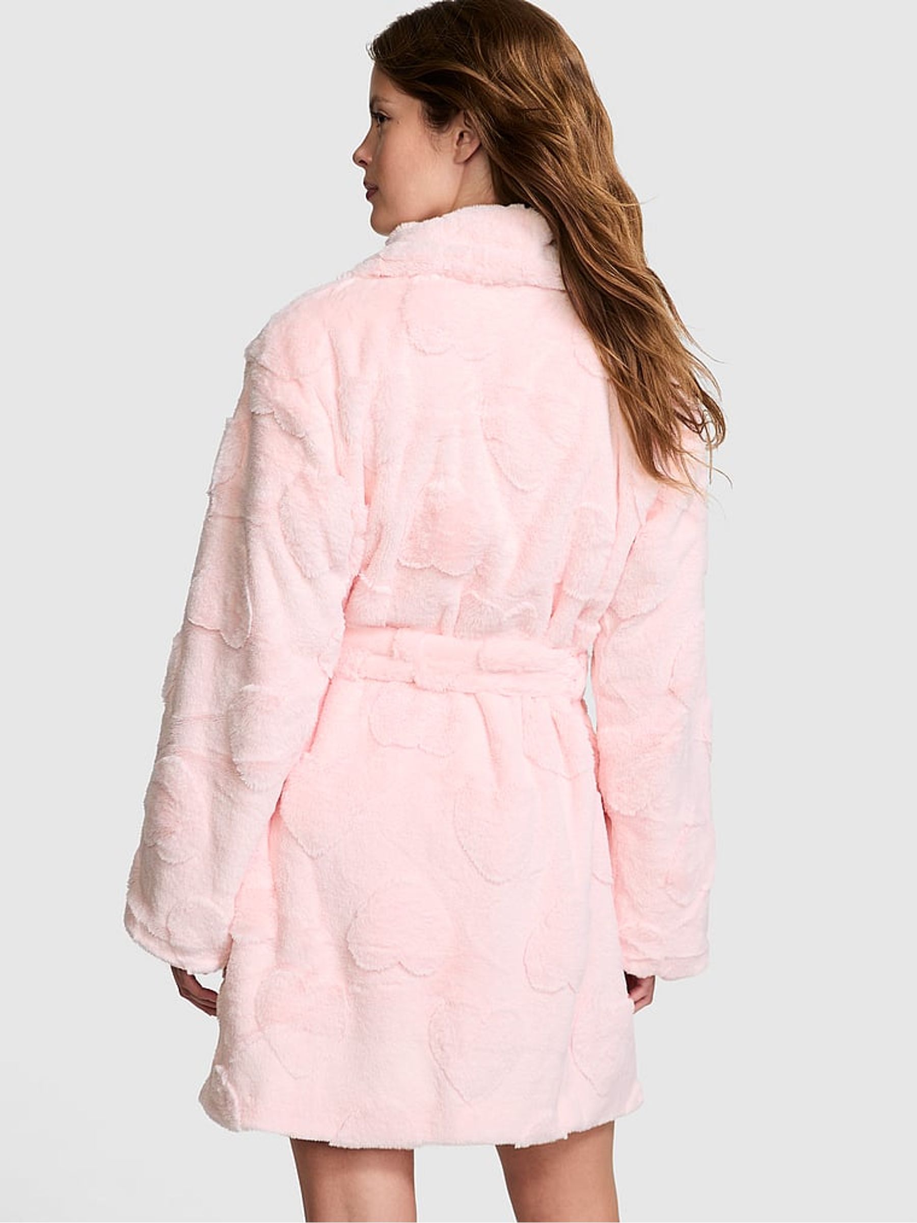 Buy Victoria s Secret Angel Pink Hearts Cosy Long Sleeve Dressing Gown from the Victoria s Secret UK online shop