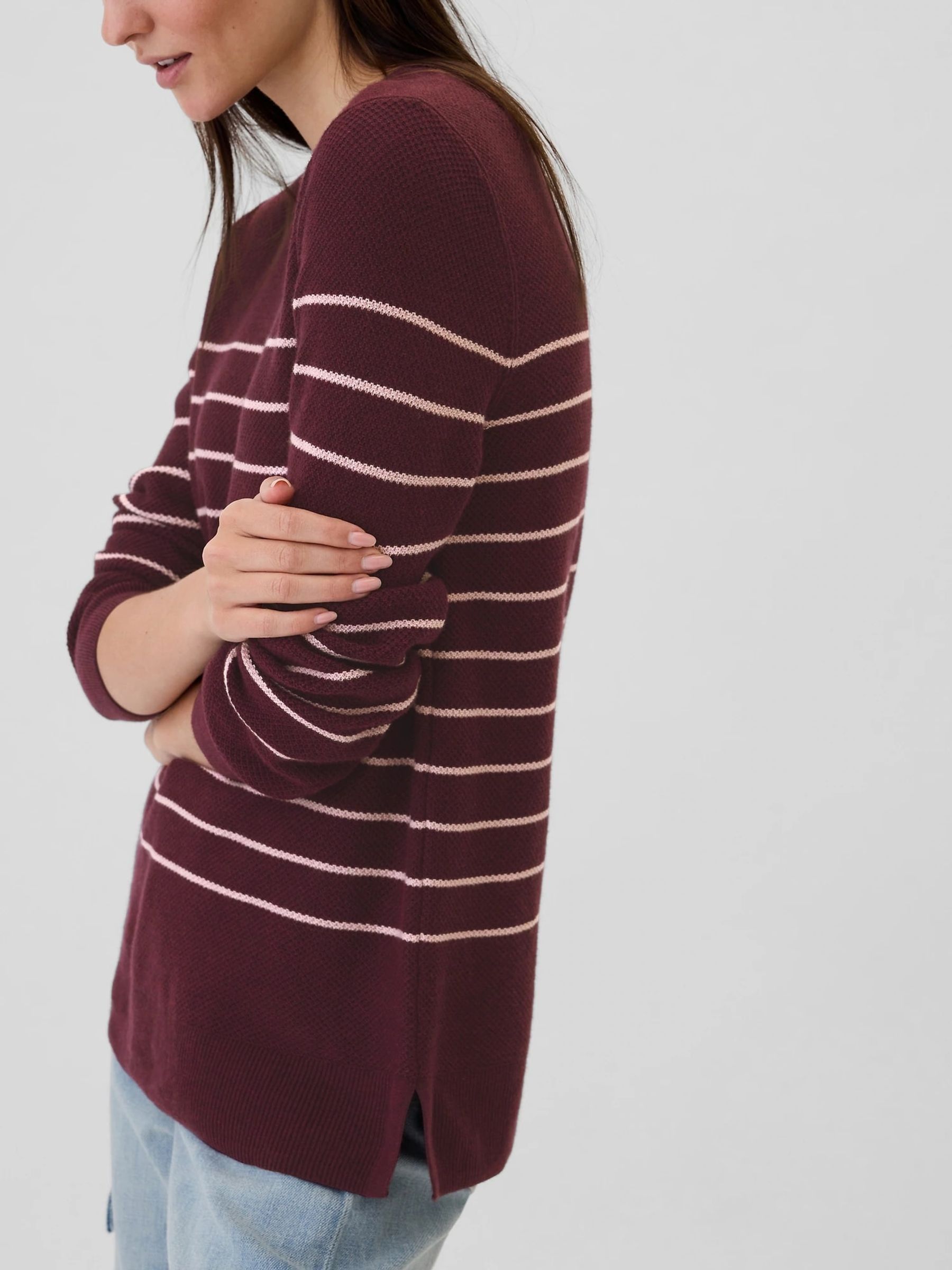Gap burgundy sweater best sale