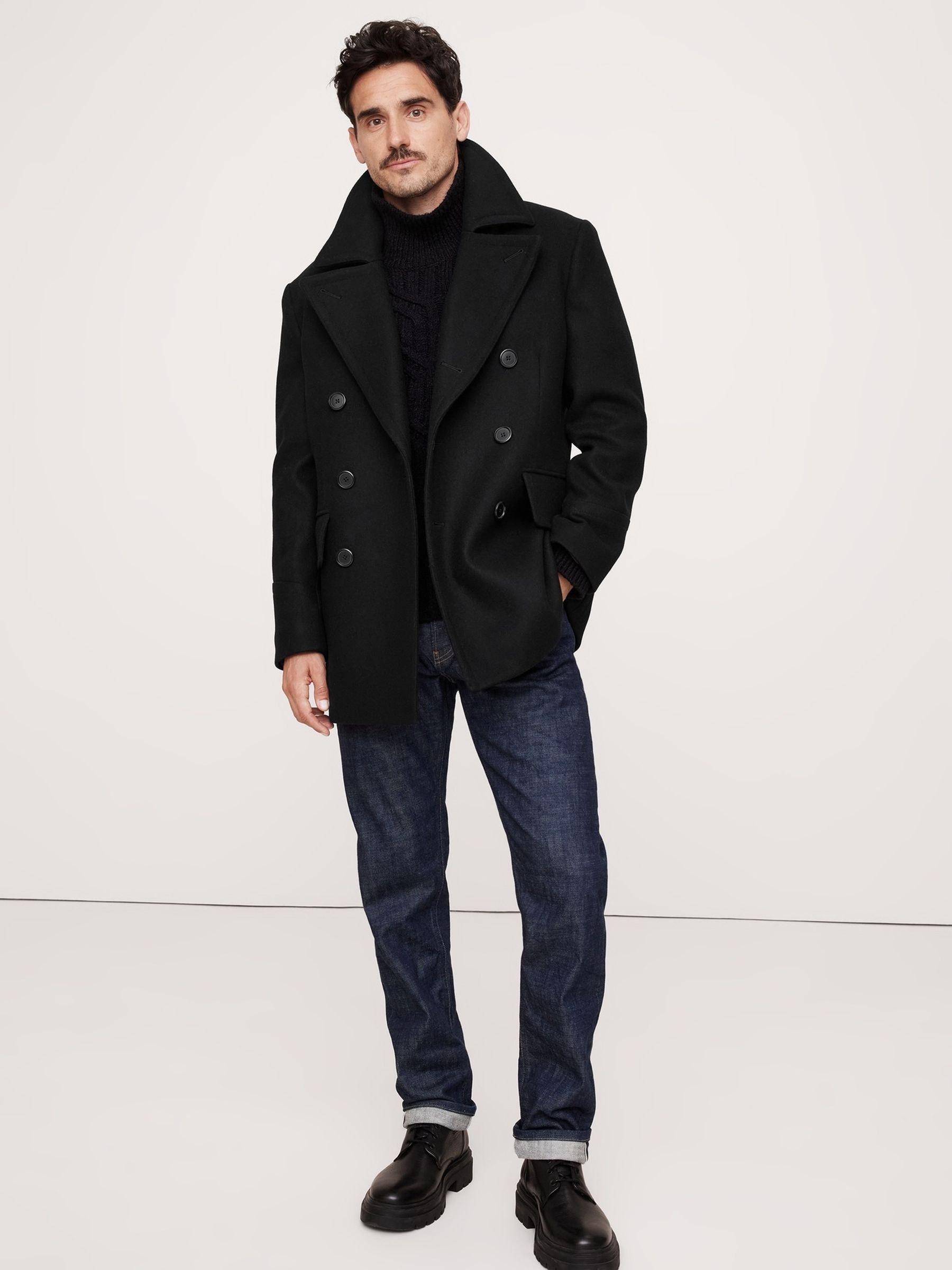 Mens peacoat gap top
