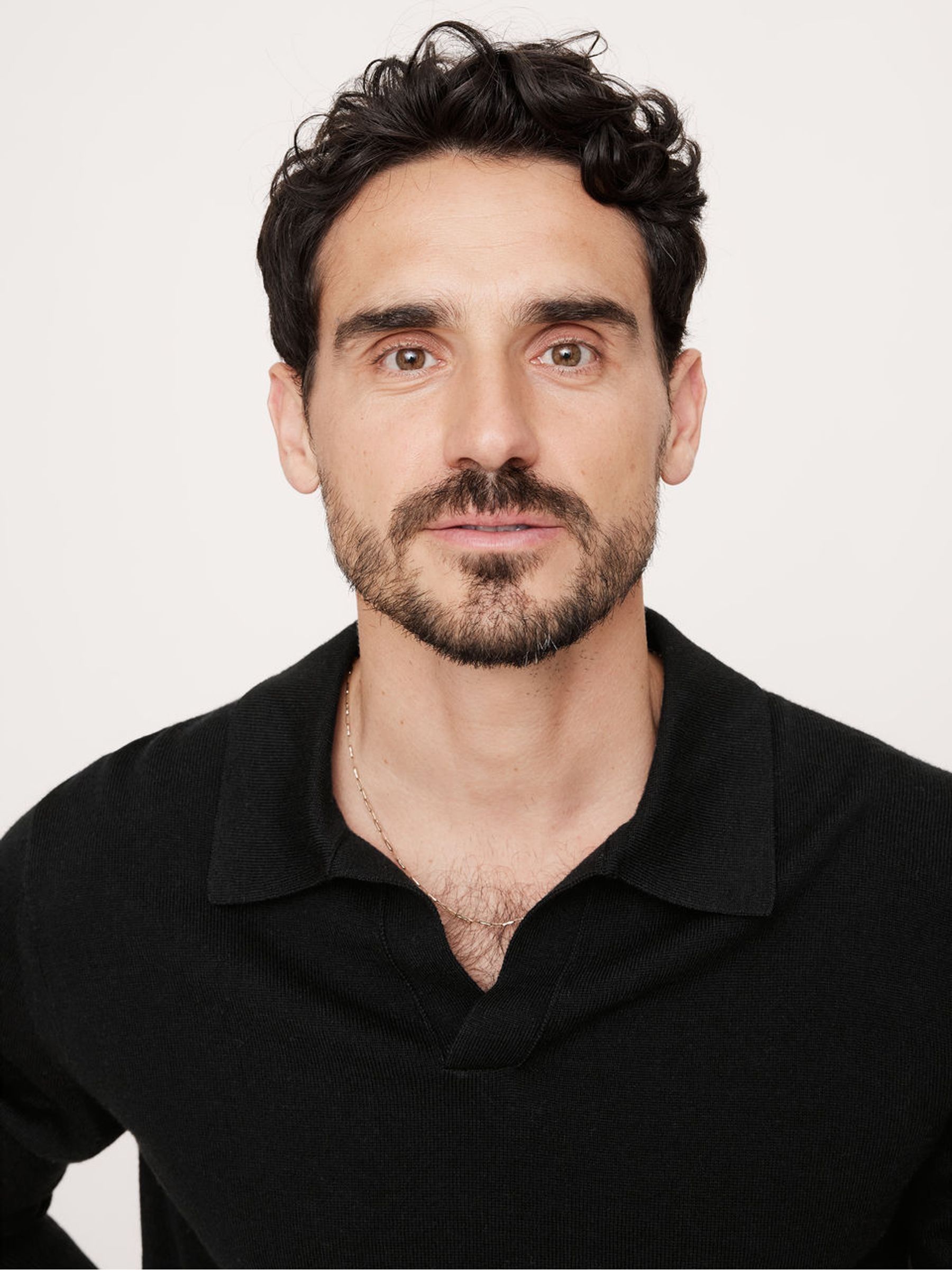 Buy Banana Republic Black Merino Wool Italian Jumper Polo from the Gap online shop