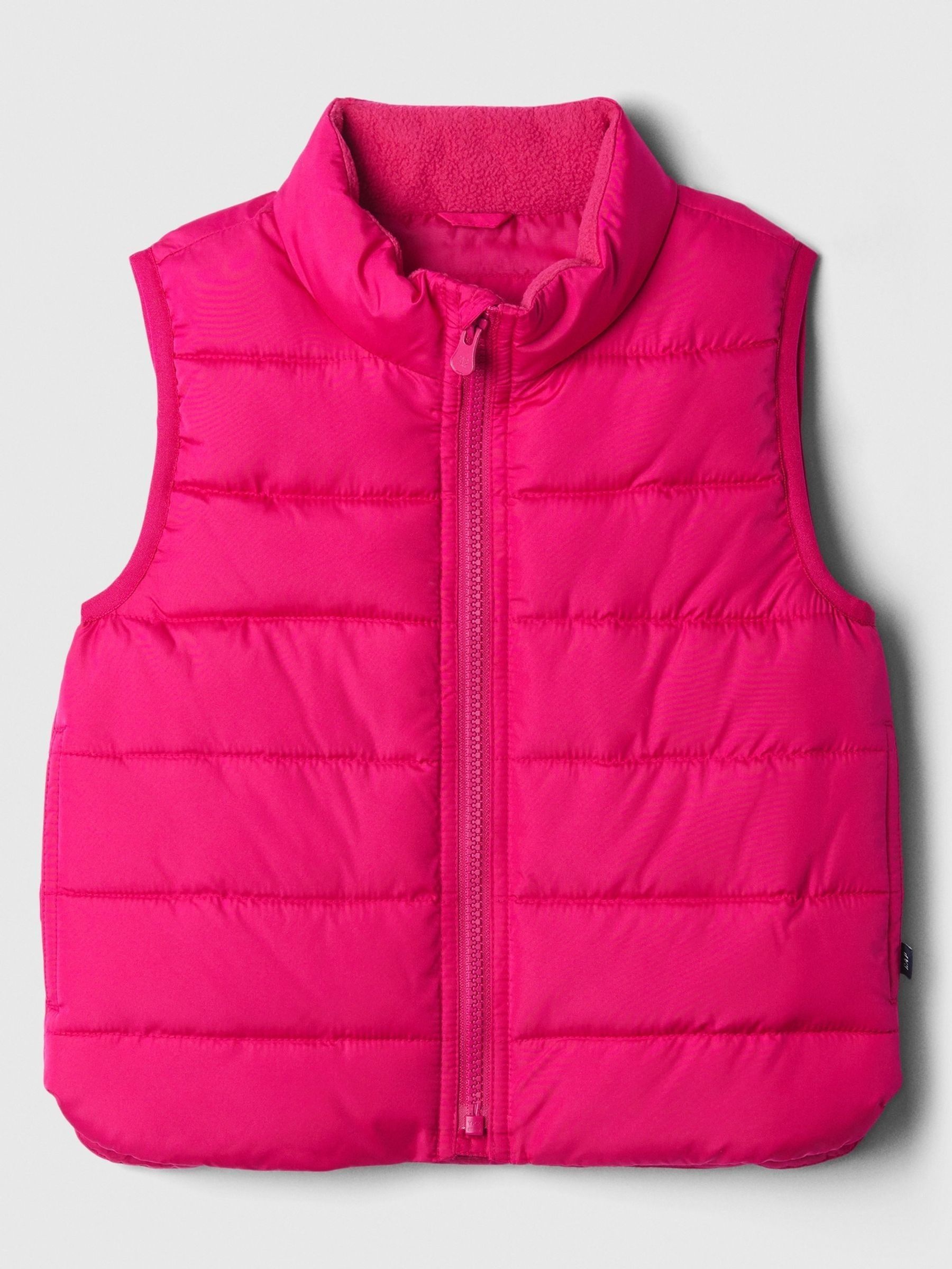 Pink Cold Control Sleeveless Puffer Gilet Jacket 6mths 5yrs Gap