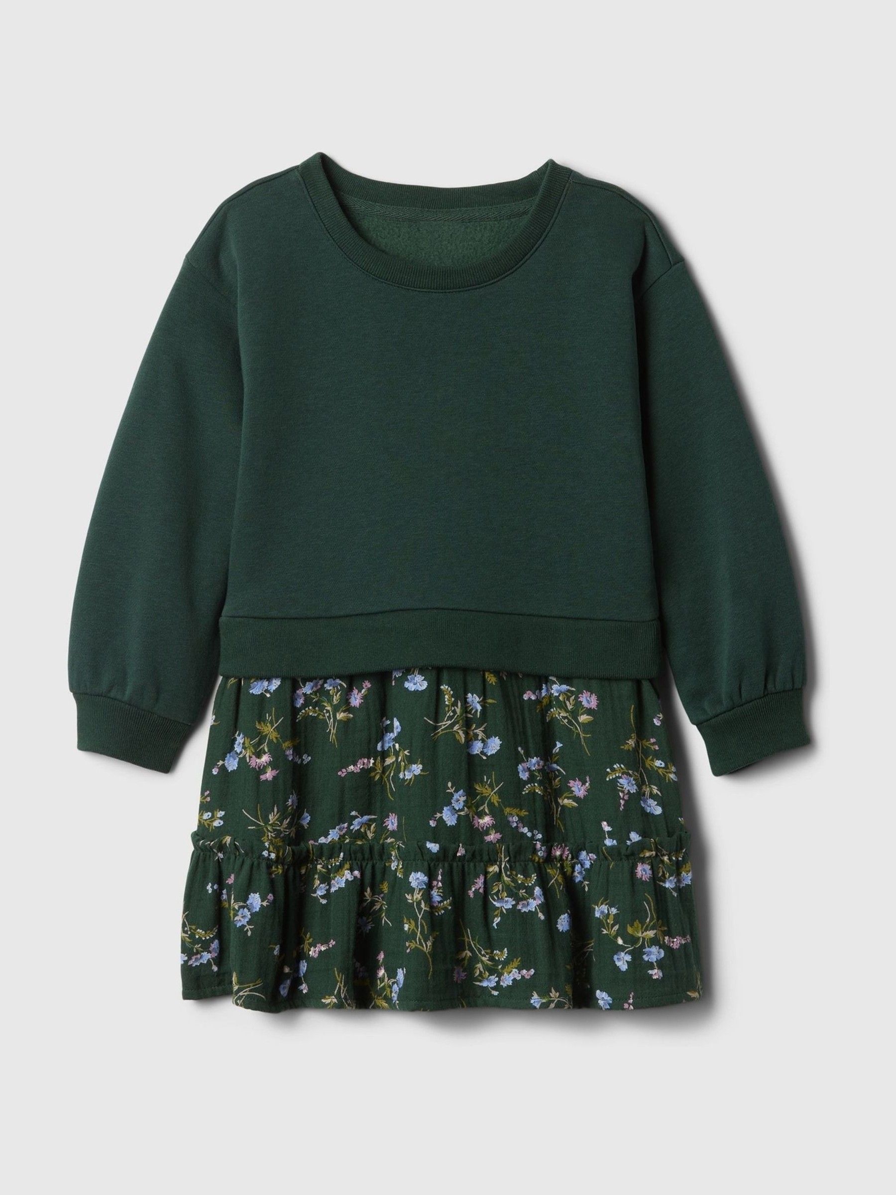 Green 2 in 1 Sweatshirt Dress 6mths 5yrs