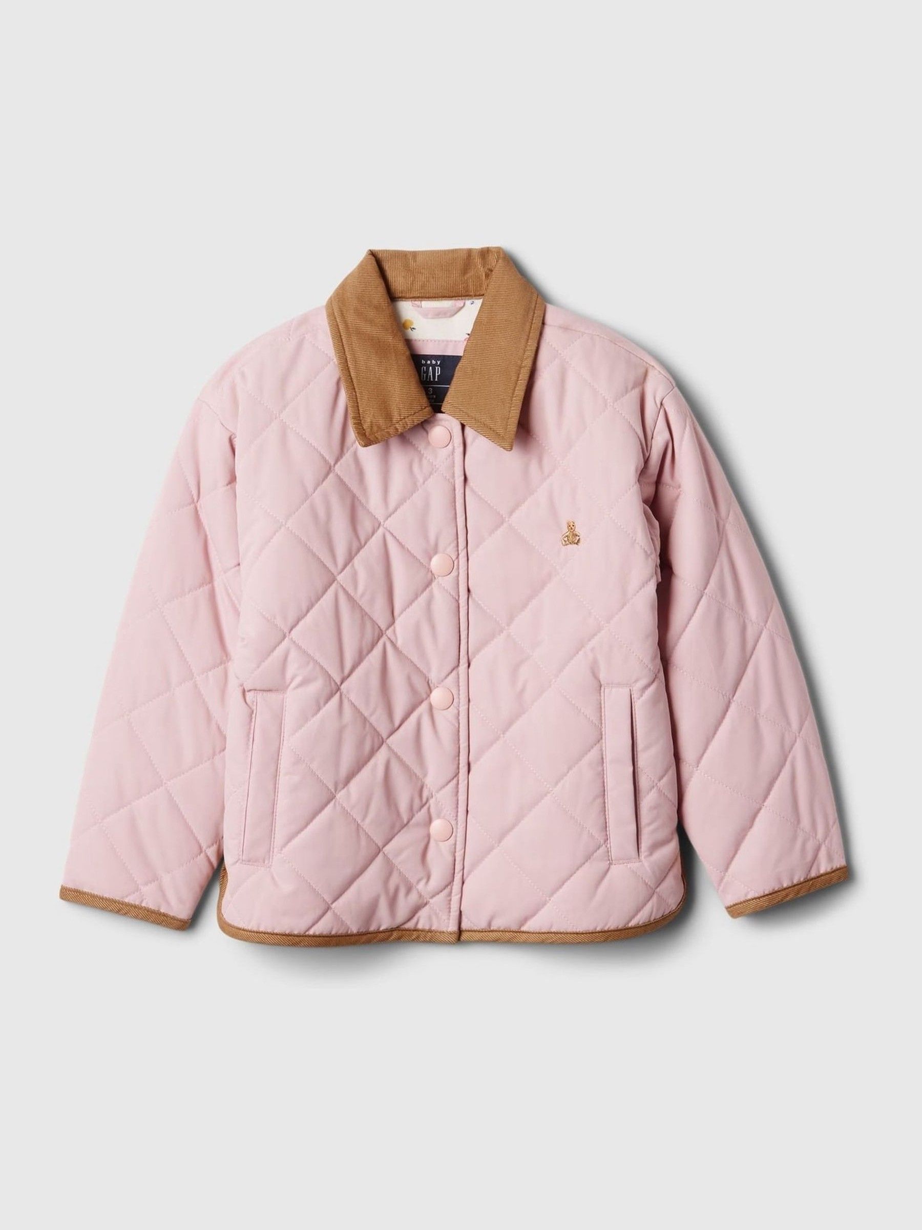 Pink Brannan Bear Quilted Field Jacket 6mths 5yrs