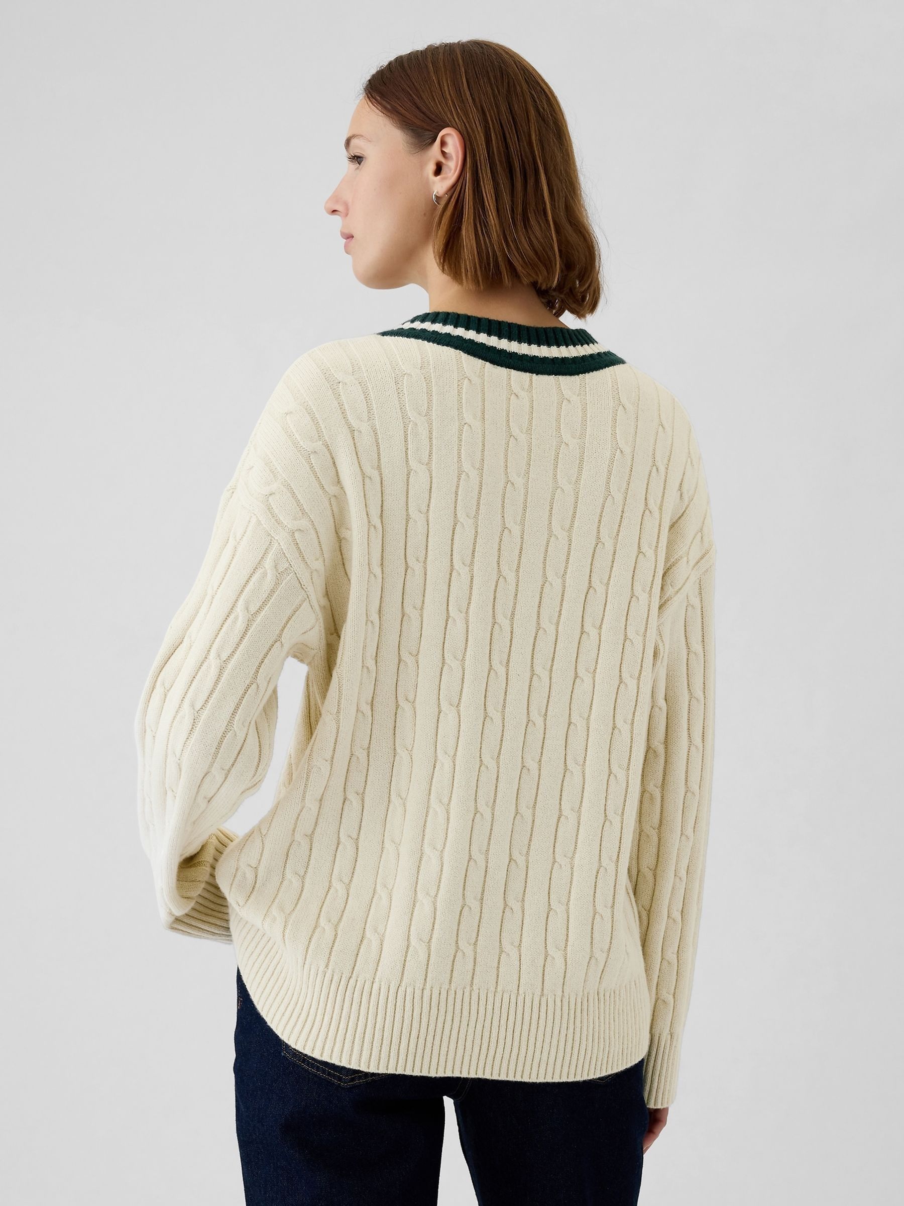 Varsity knit sweater new arrivals