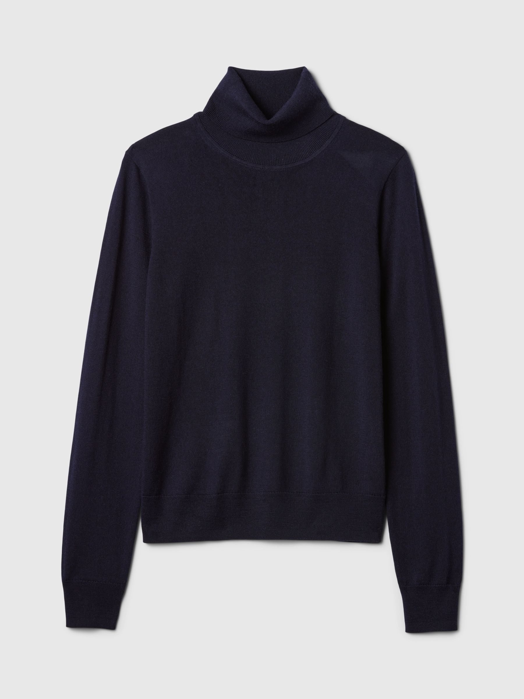 Womens navy turtleneck sweater cheap