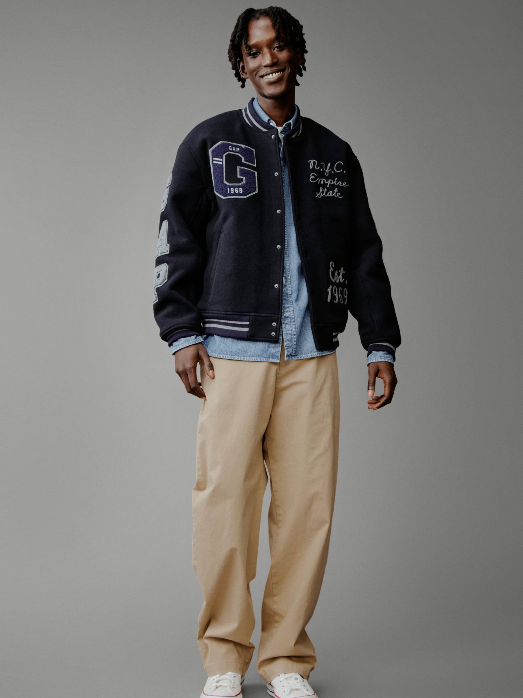 Varsity wool bomber jacket cheap