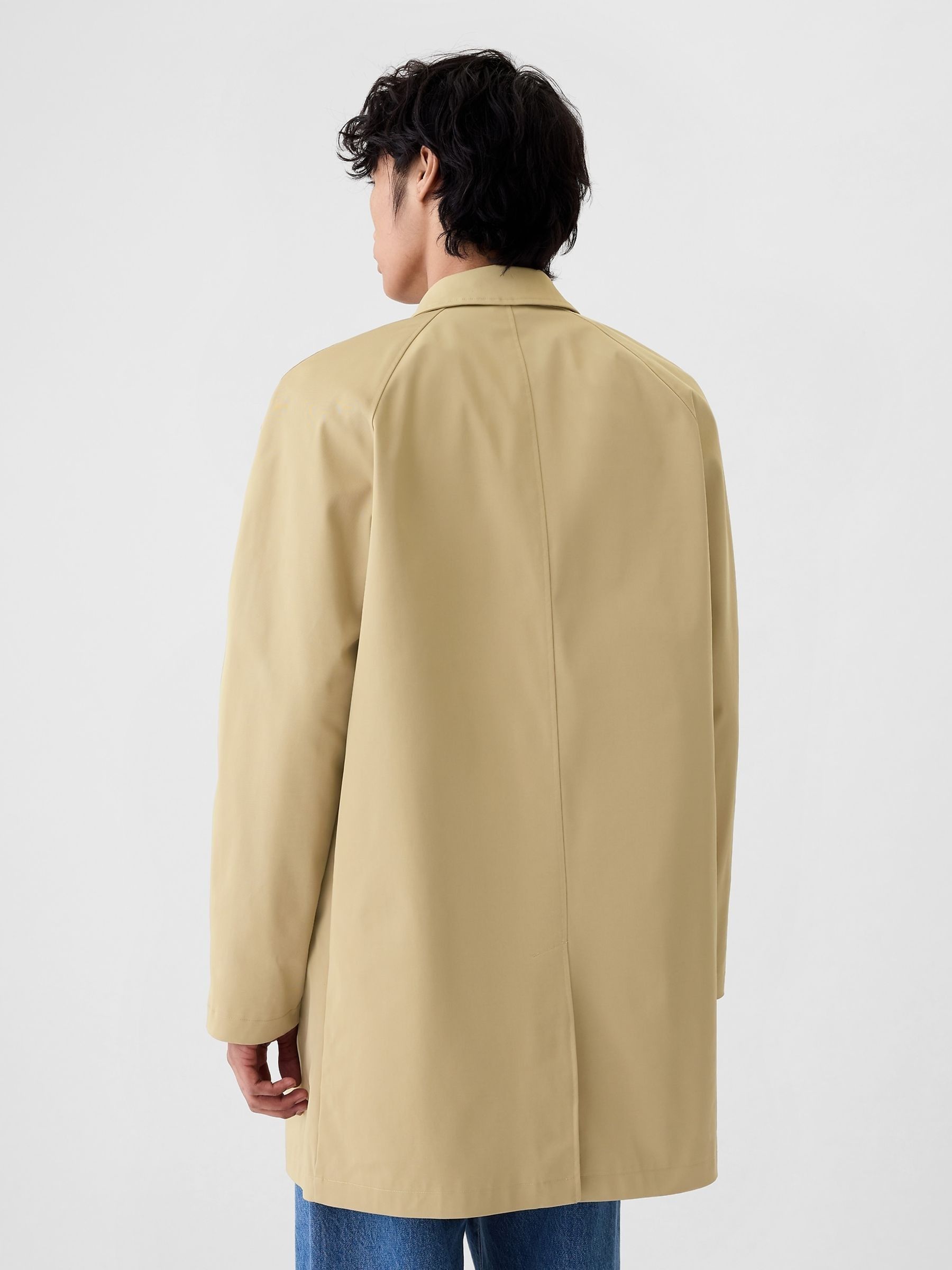 Cream rain mac sales