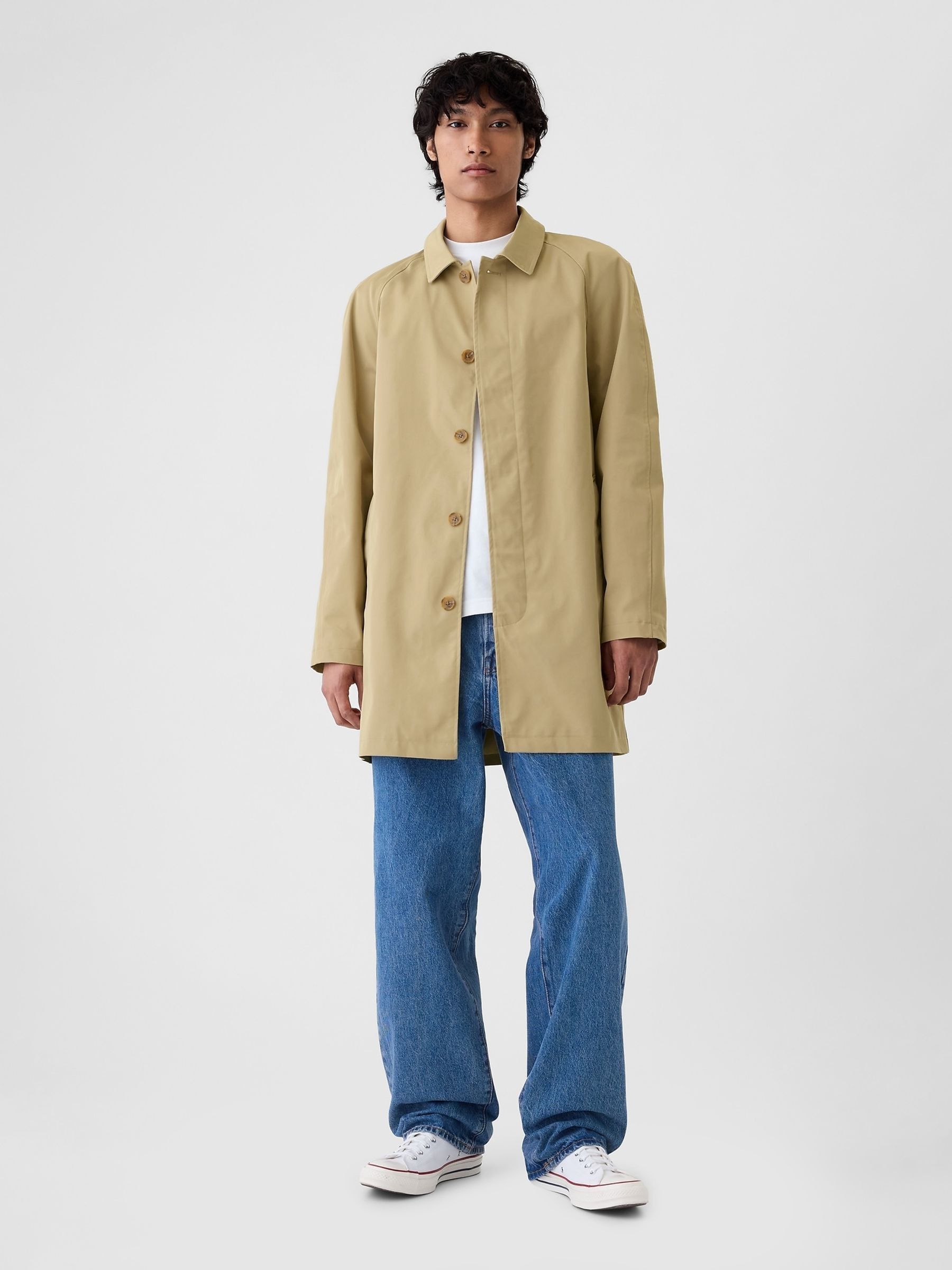 Buy Cream Mac Rain Coat from the Gap online shop