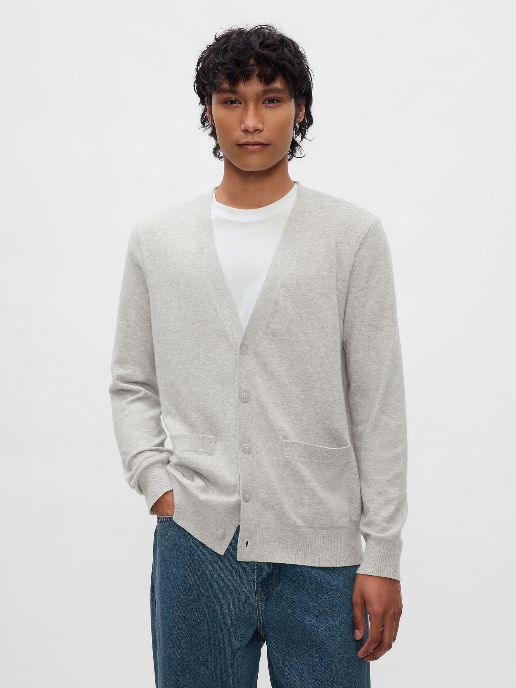 Grey CashSoft Cardigan