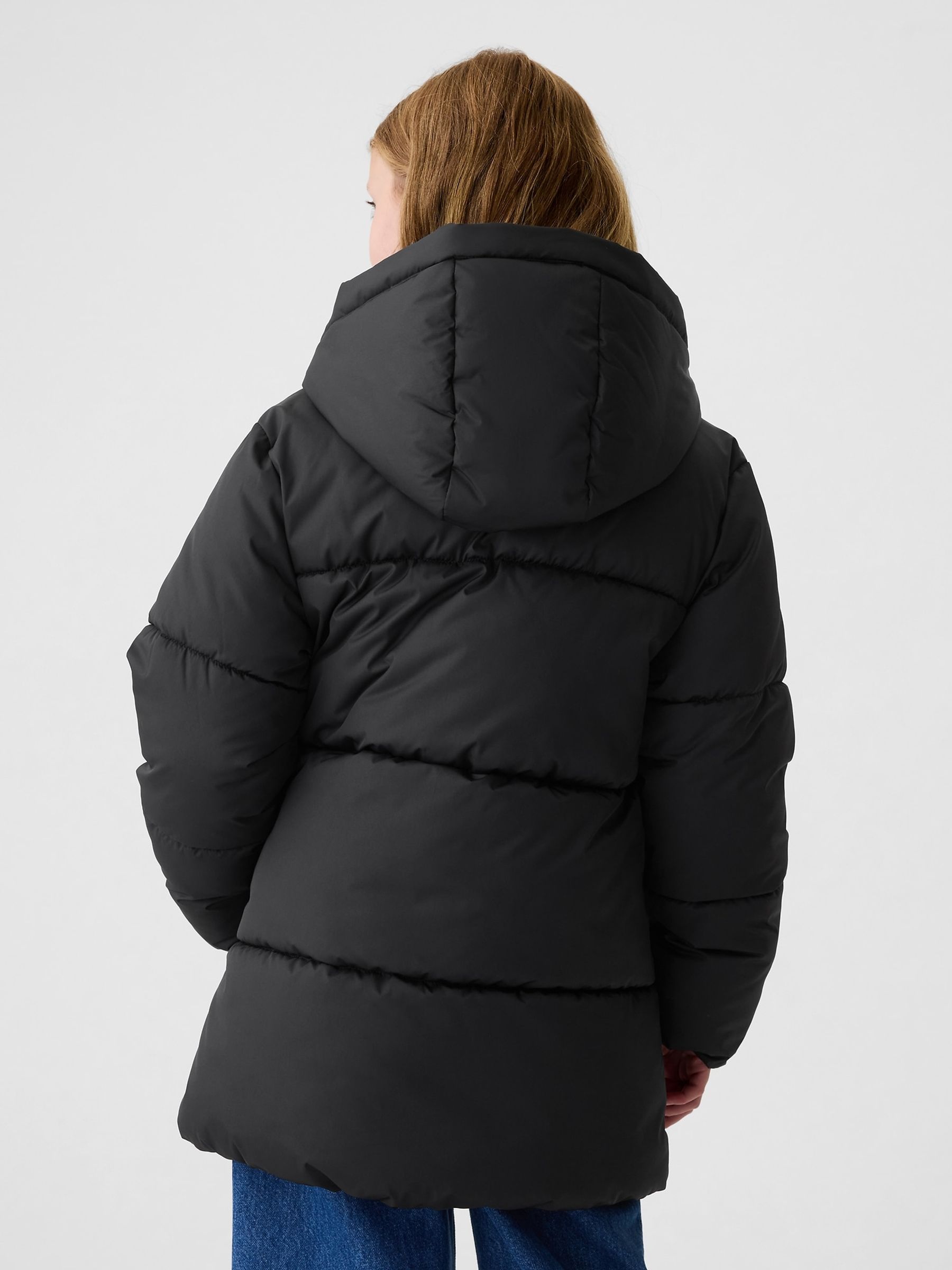 Warm black puffer jacket on sale