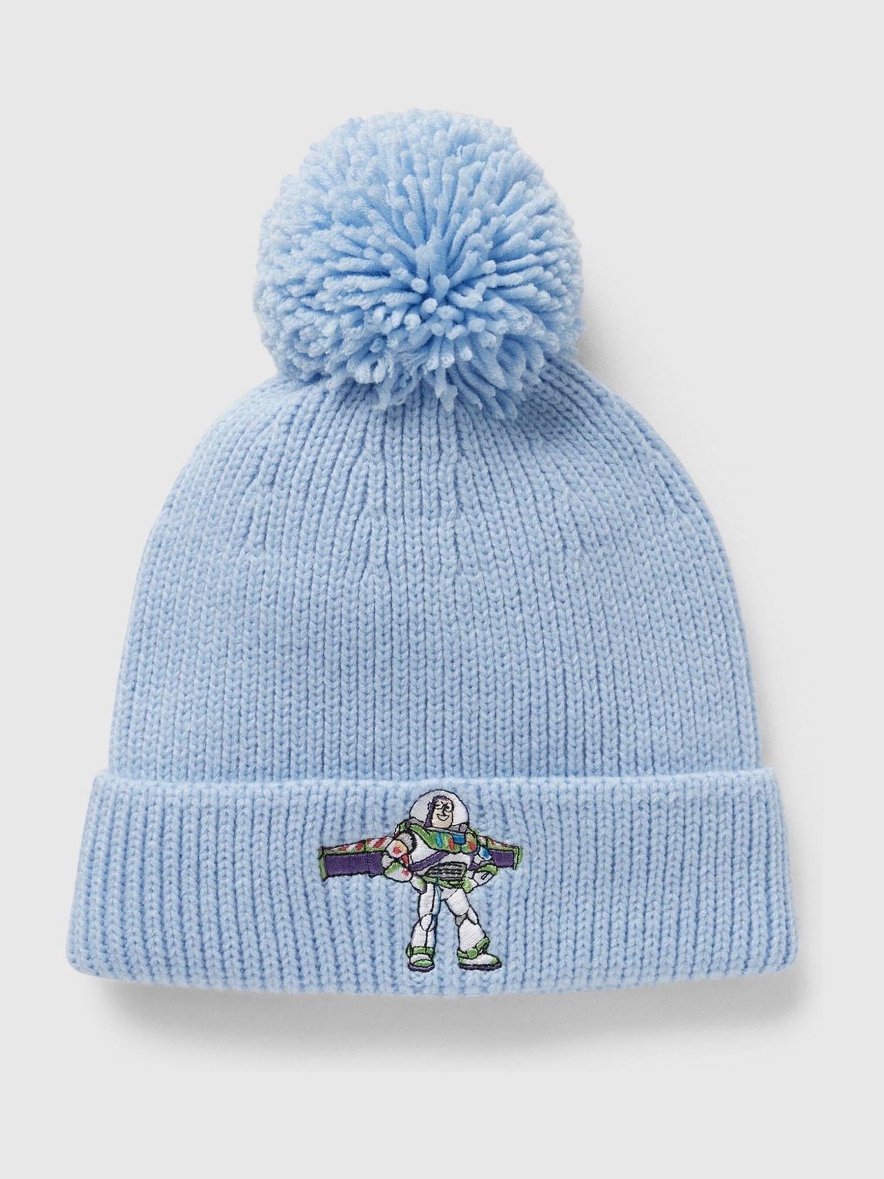 Buy Blue Kids Disney Toy Story Buzz Lightyear Pom Beanie Hat 1 5yrs from the Gap online shop