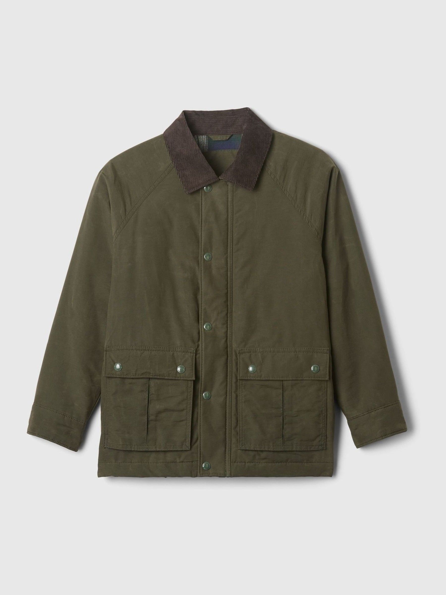 Buy Olive Green Waxed Canvas Field Jacket 4 13yrs from the Gap online shop