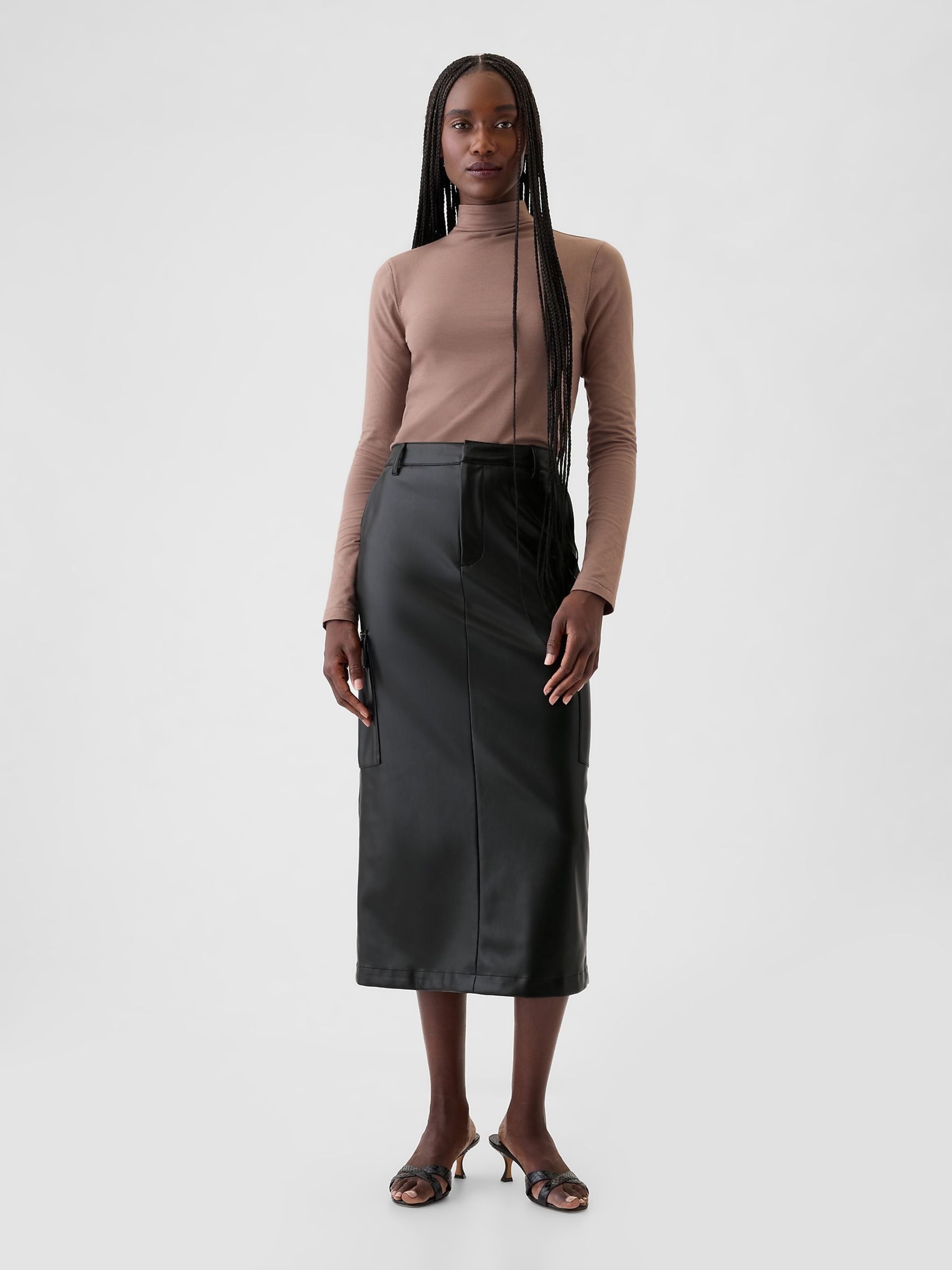 Leather pencil skirt 5t hotsell