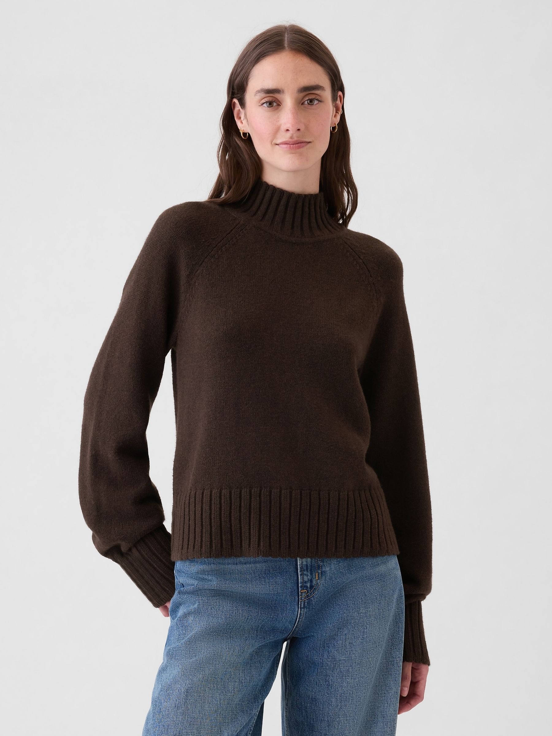 Buy Brown CashSoft Turtle Neck Jumper from the Gap online shop