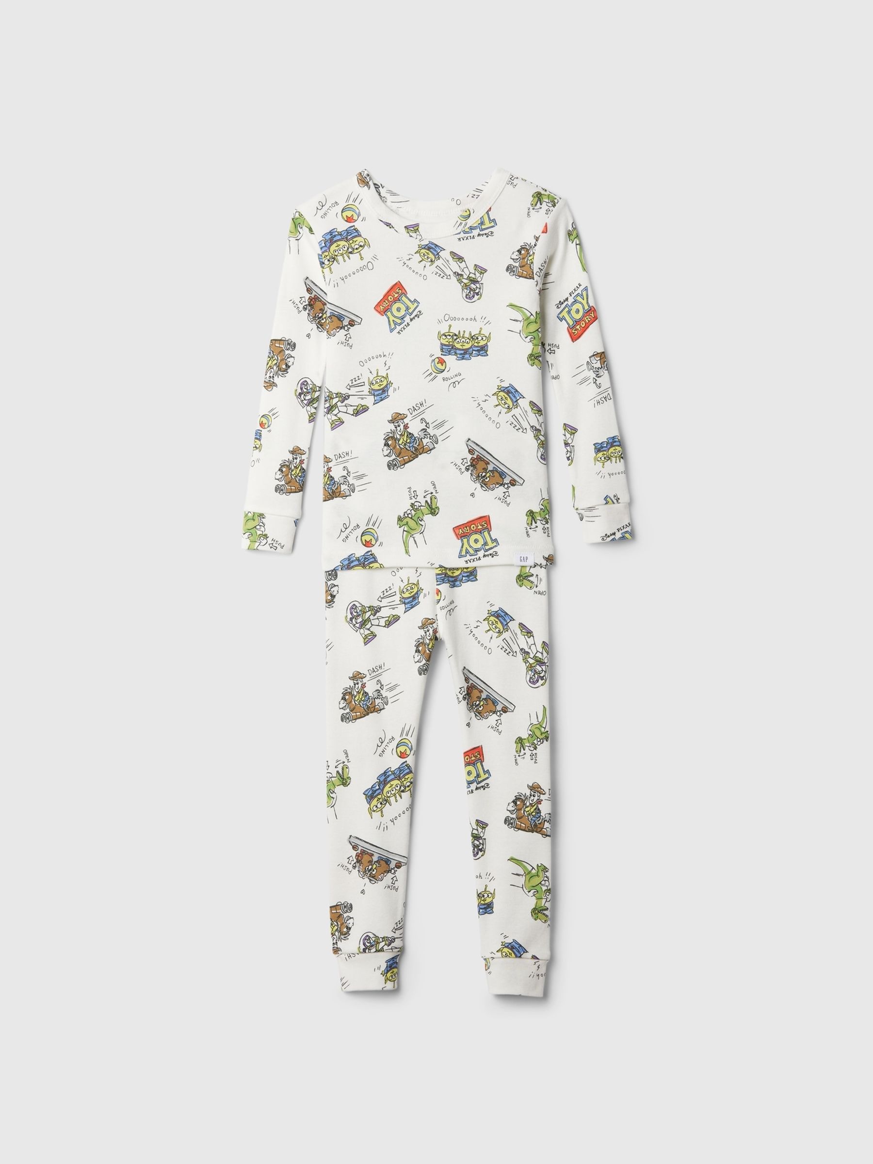 White Disney Toy Story Cotton Long Sleeve Pyjama Set 12mths 5yrs
