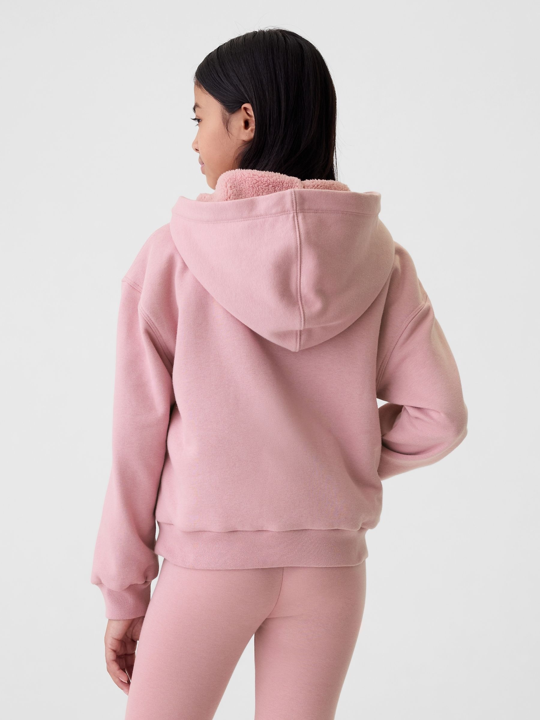 Pink Vintage Soft Cosy Logo Hoodie 4 13yrs