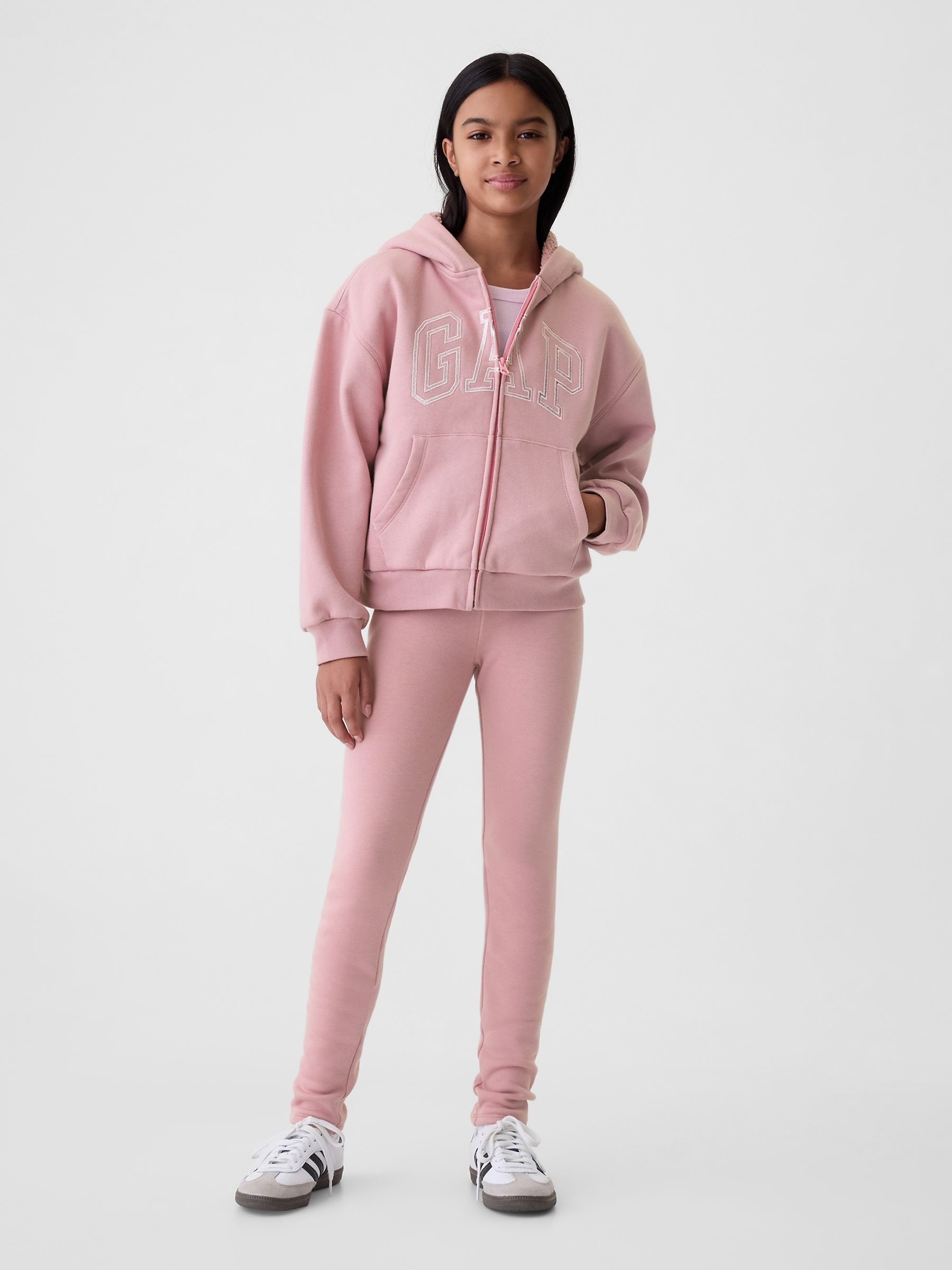 Pink logo hoodie best sale