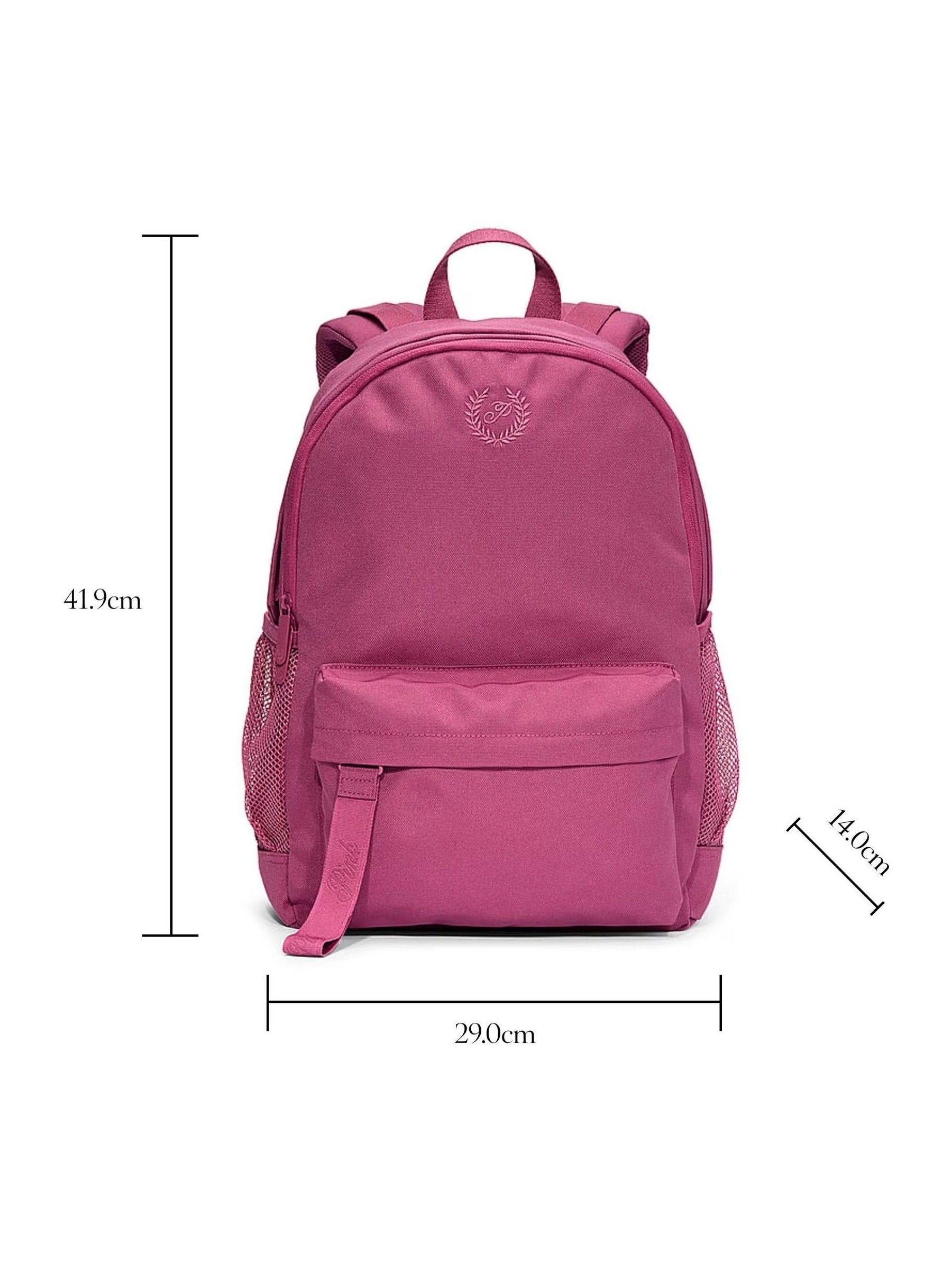 Plain pink backpack shop
