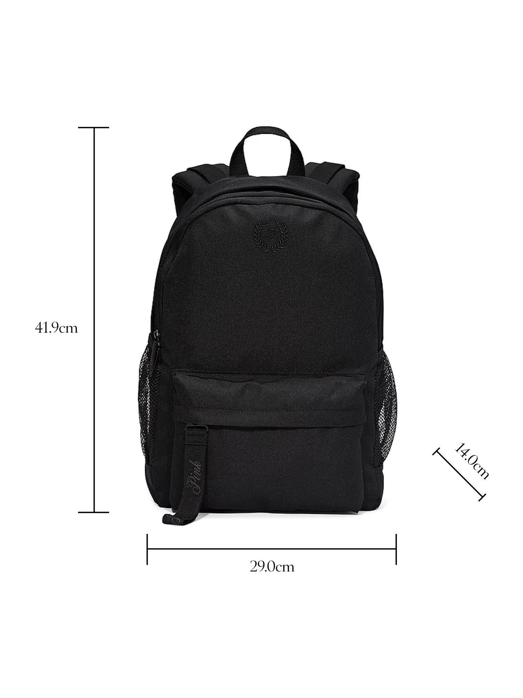 Pink black bookbag 2025