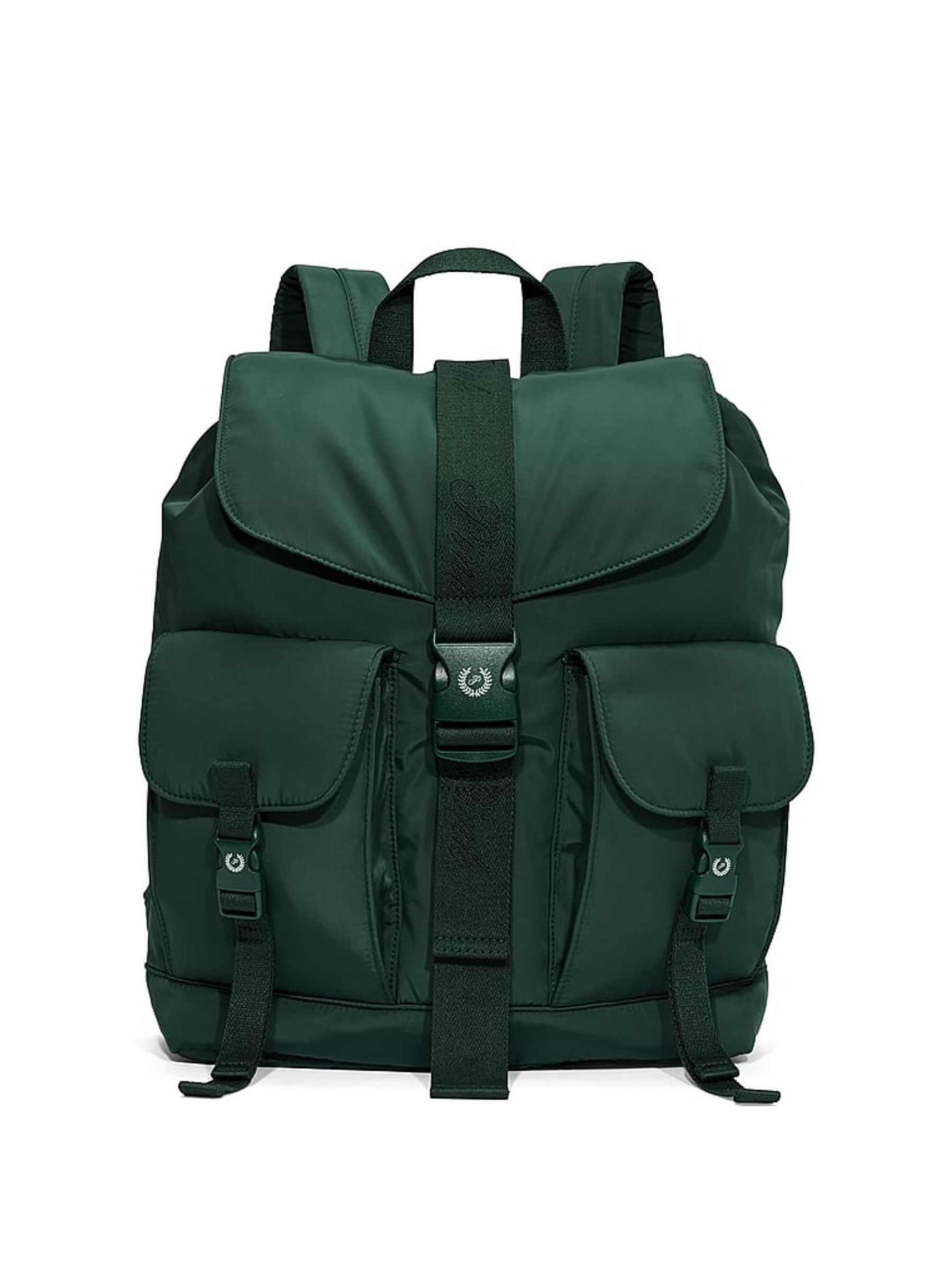Pink green backpack top