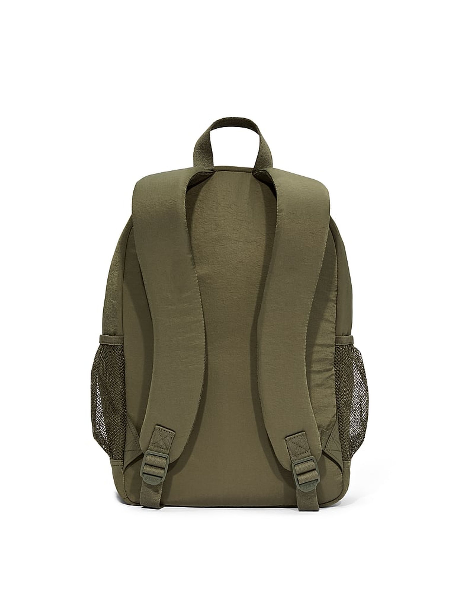 Olive Green Puffer Backpack