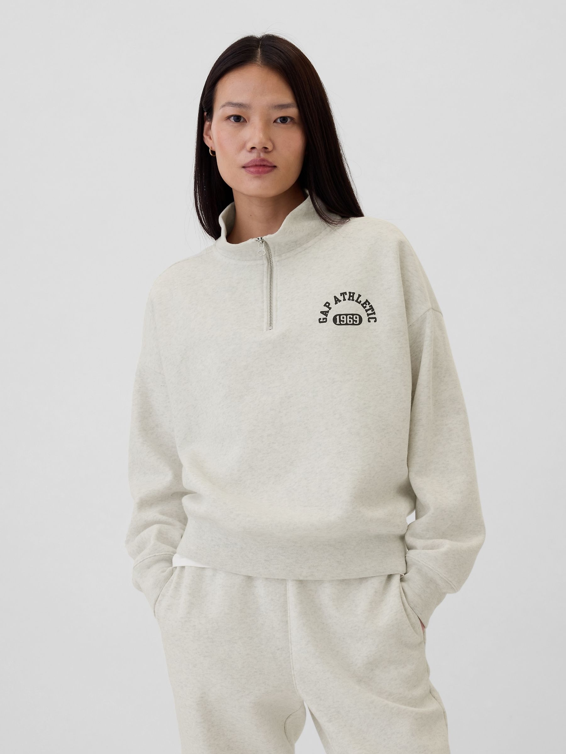 Athletic quarter zip sale