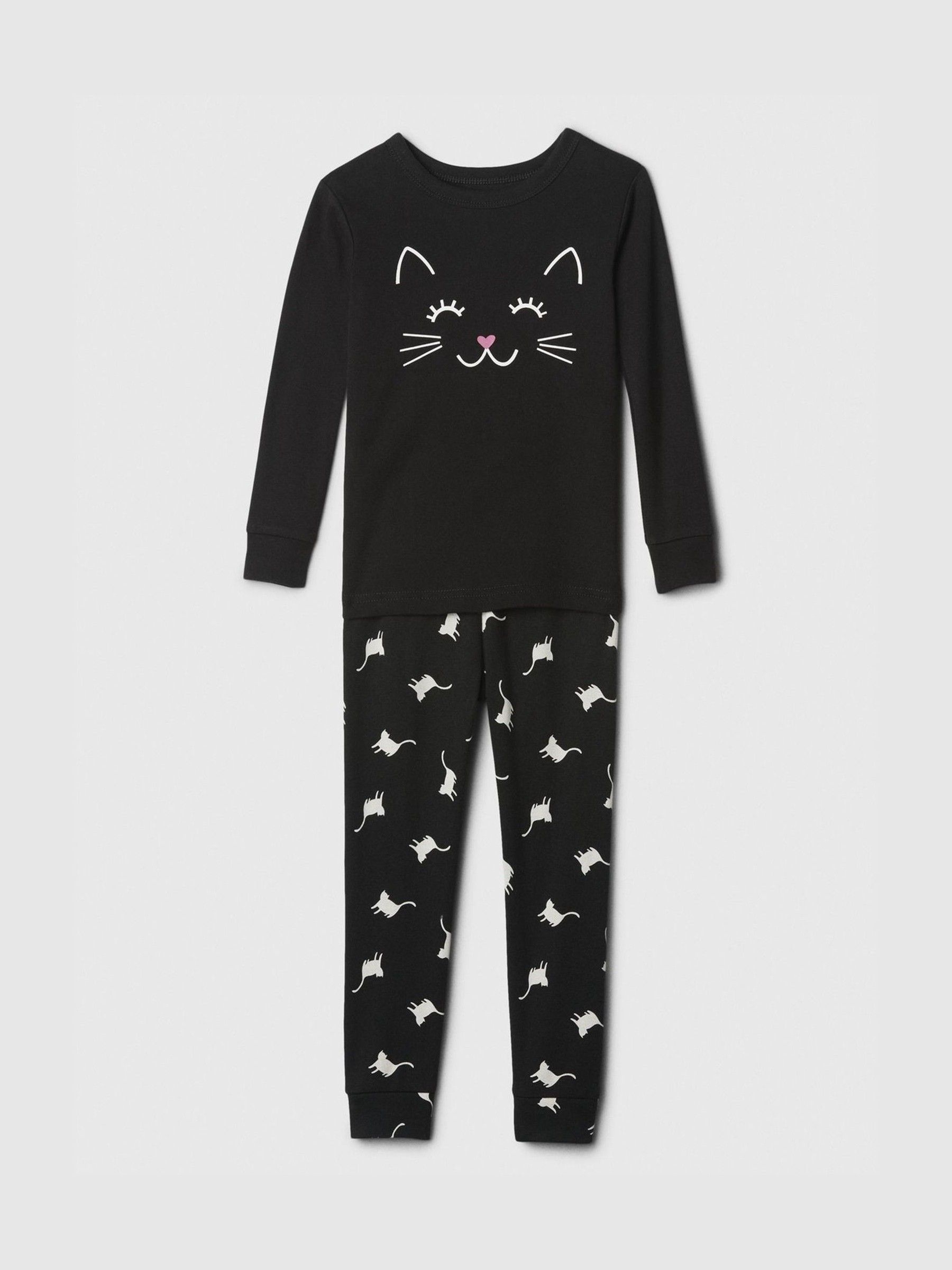 Buy Black Cat Halloween Long Sleeve Pyjama Set 6mths 5yrs from the Gap online shop