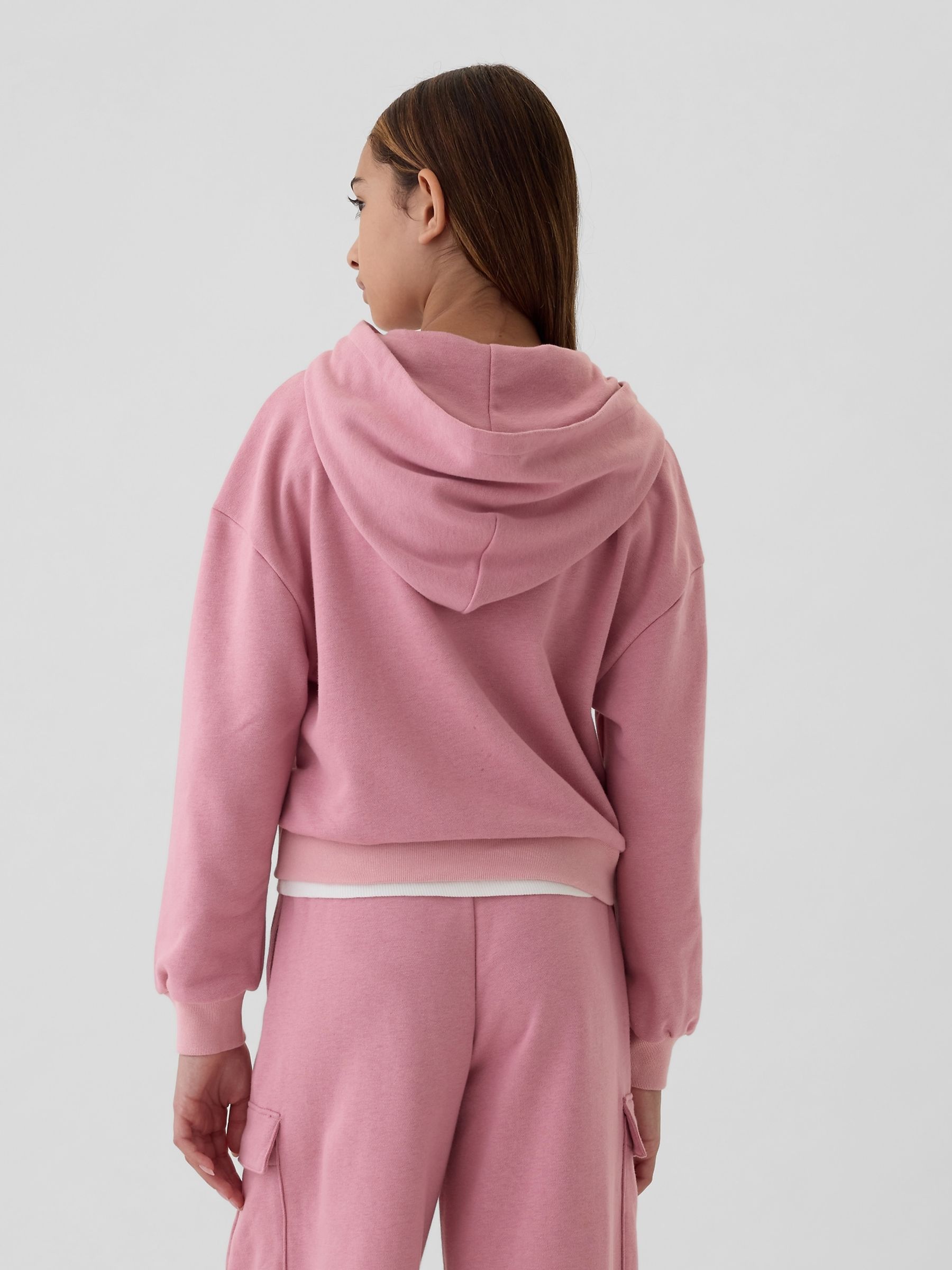 Pink Vintage Soft Oversized Hoodie 4 13yrs