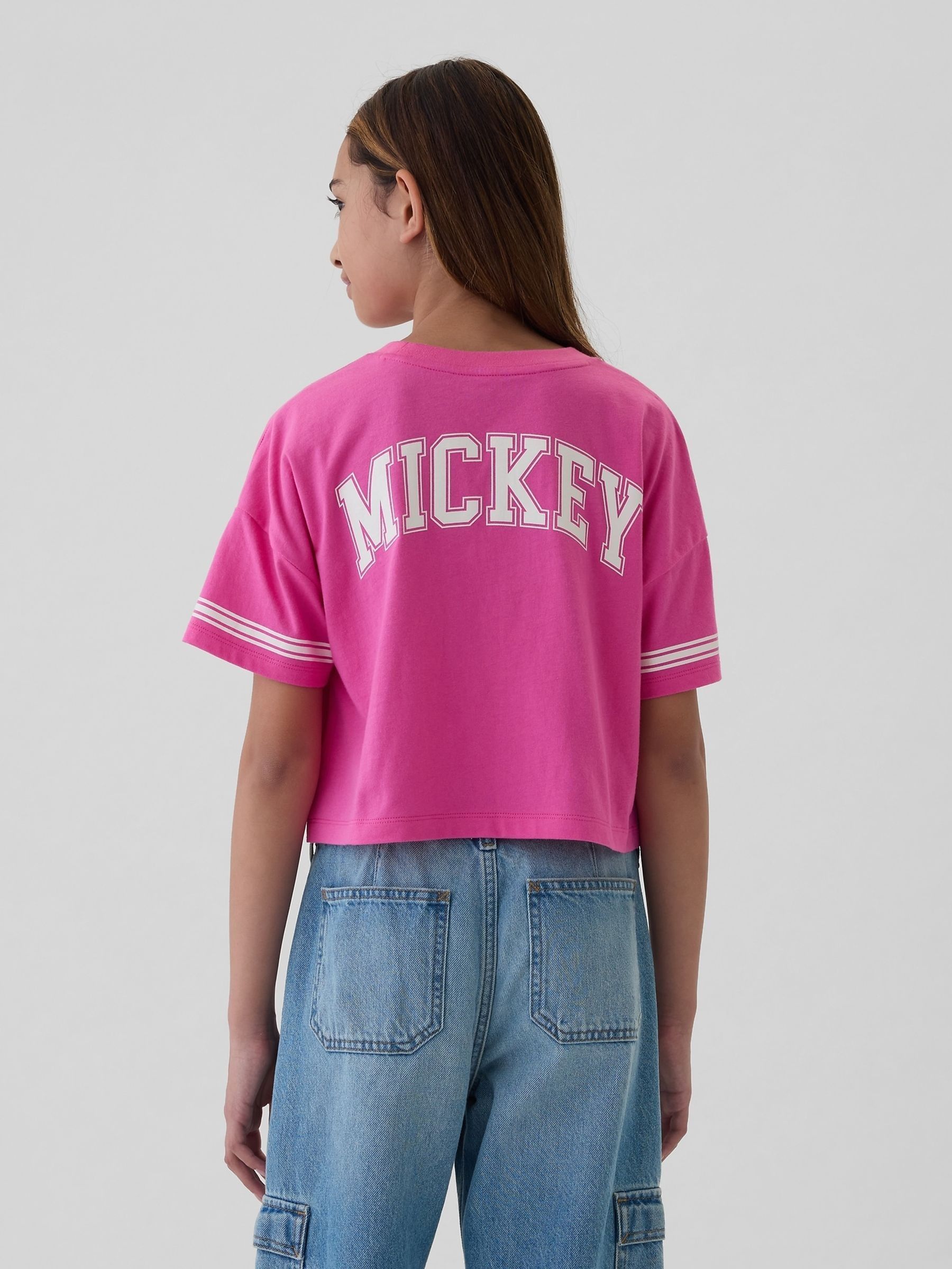 Buy Pink Disney Pink Boxy Cropped Graphic T Shirt 4 13yrs from the Gap online shop