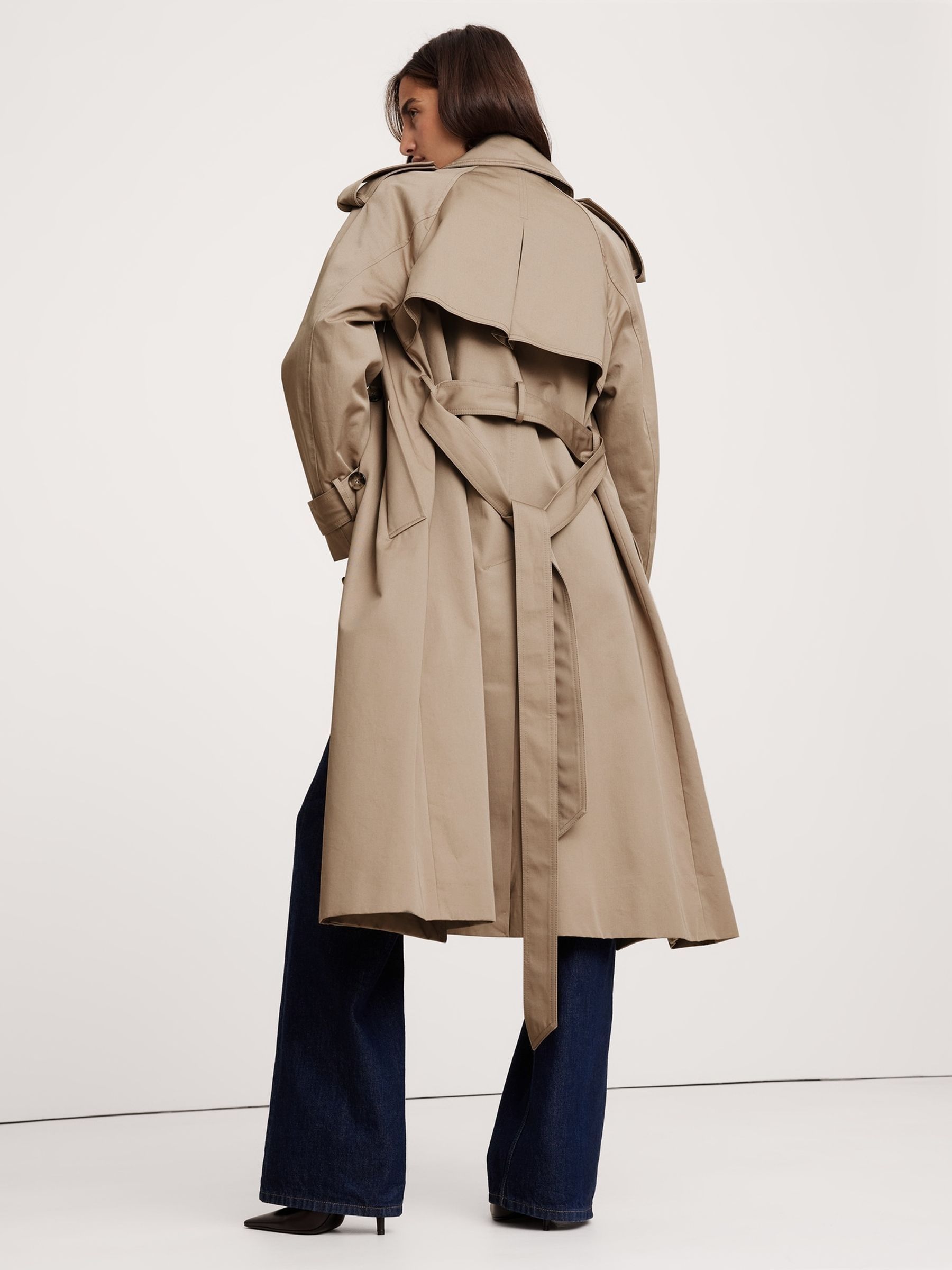 Buy Banana Republic Beige Classic Cotton Trench Coat from the Gap online shop