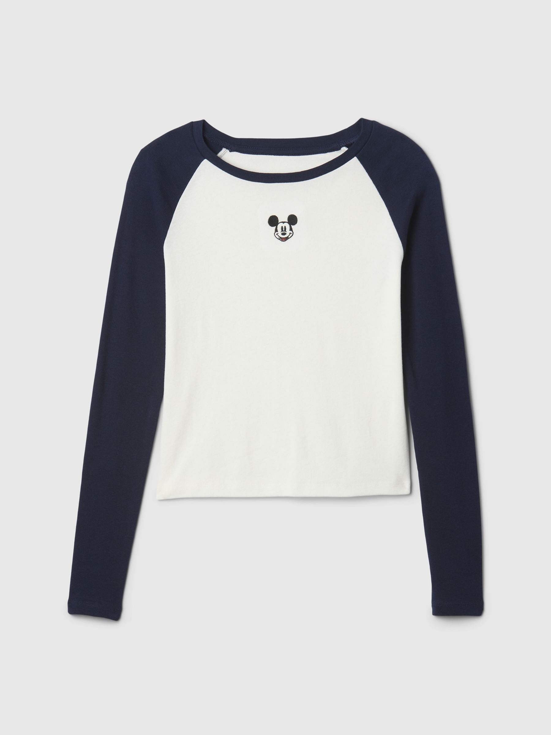 Buy Navy Blue Mickey Mouse Disney Raglan Character Long Sleeve T Shirt 4 13yrs from the Gap online shop