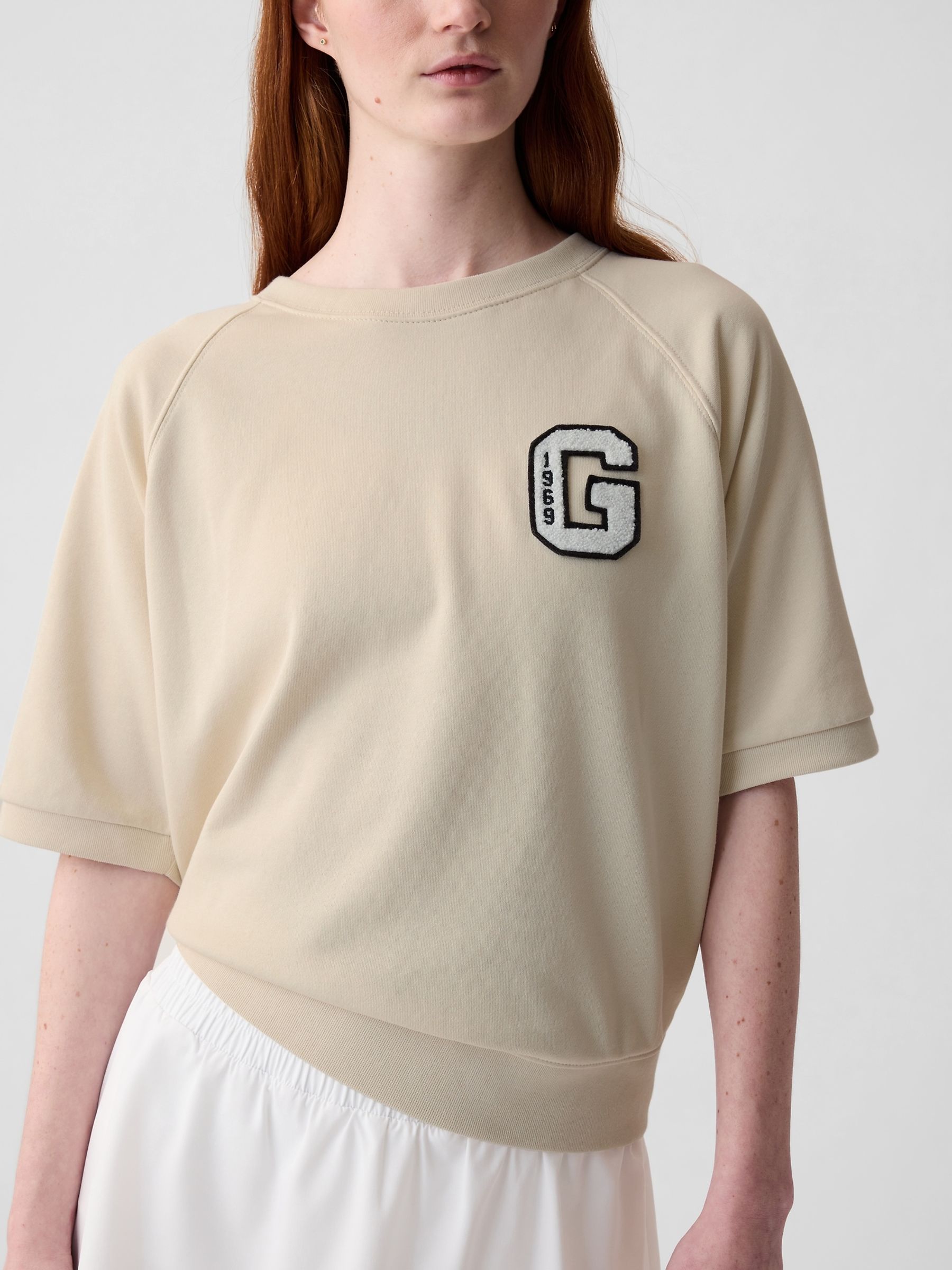 Buy Nude Logo Oversized Sweatshirt from the Gap online shop