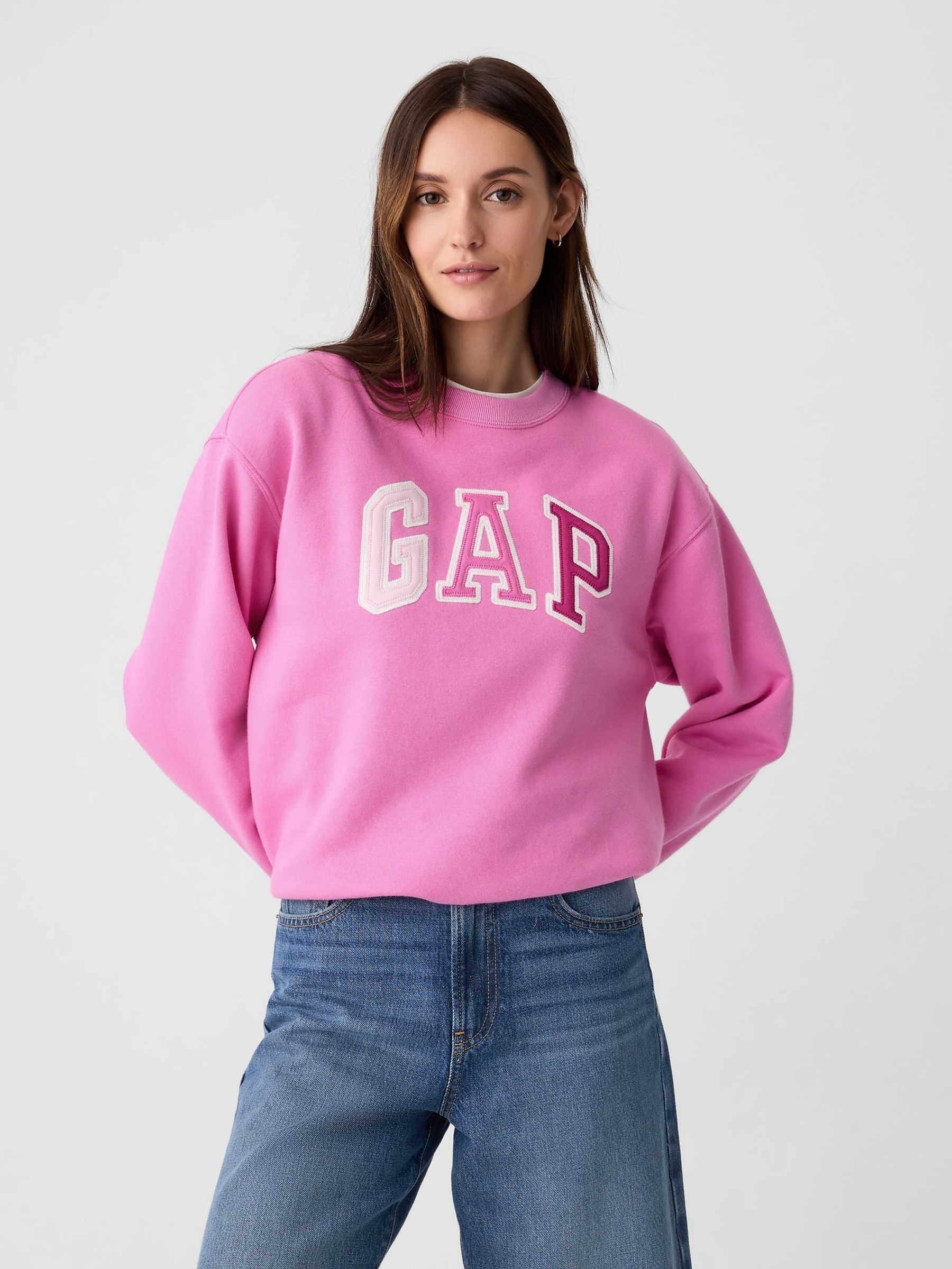 Pink Logo Fleece Jumper