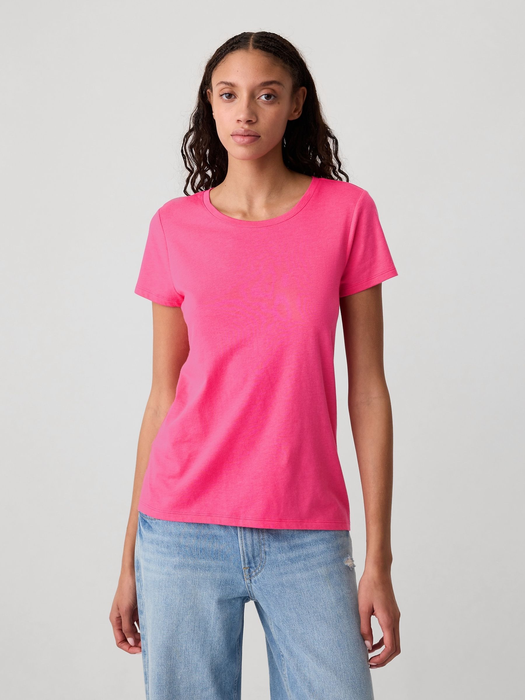 Pink t shirt online shopping discount
