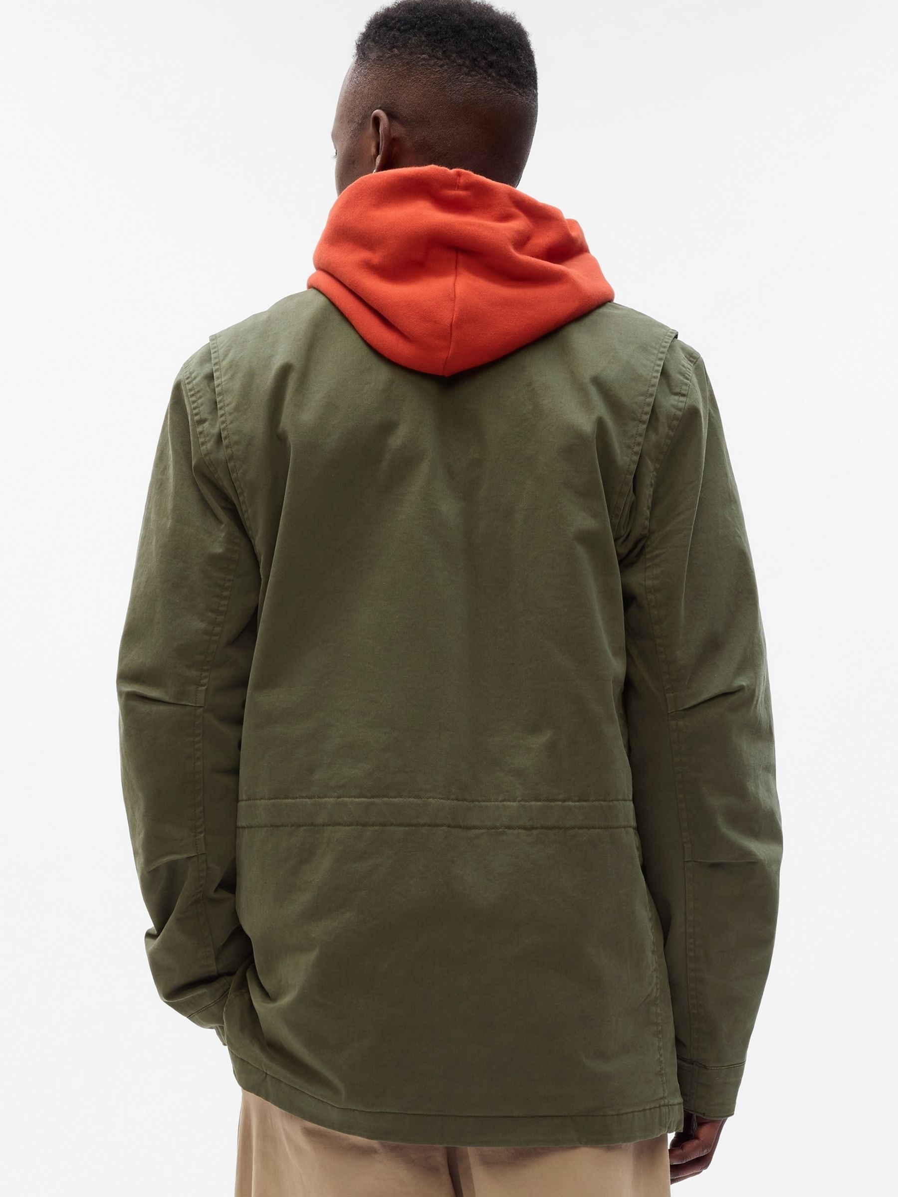 Buy Green Longline Utility Jacket from the Gap online shop