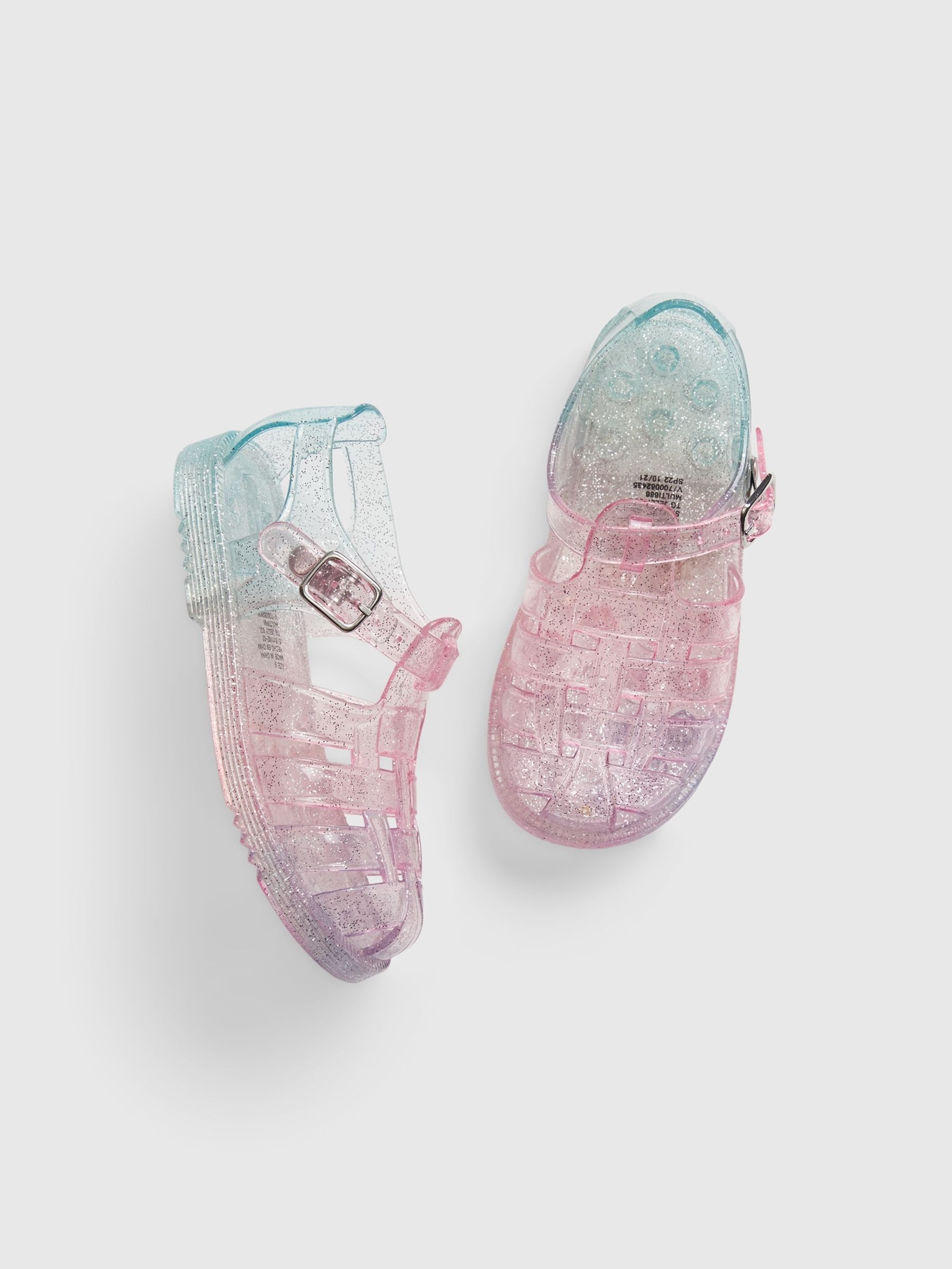 Buy Toddler Glitter Jelly Sandals from the Gap online shop