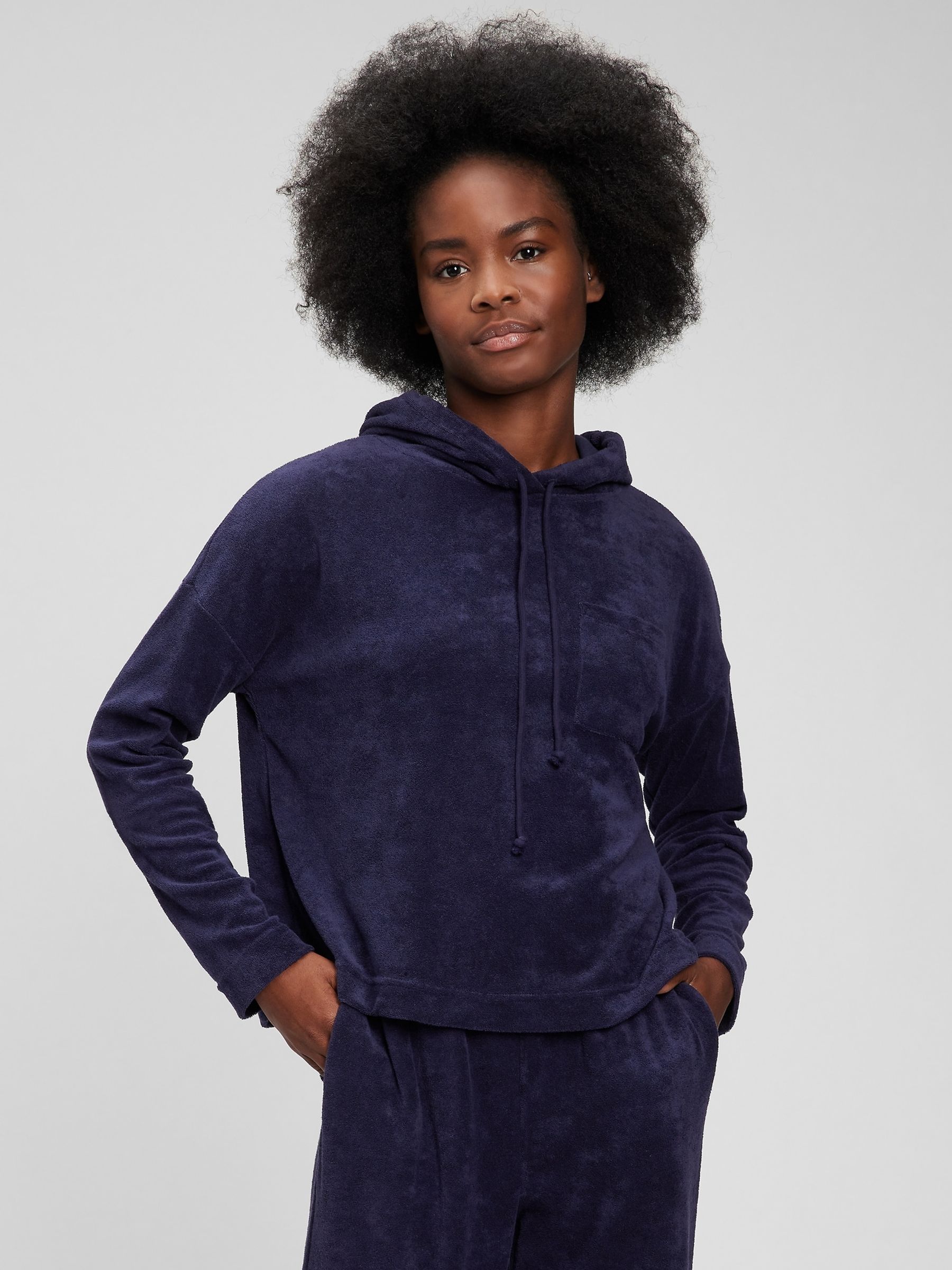 Buy Towel Terry Hoodie from the Gap online shop